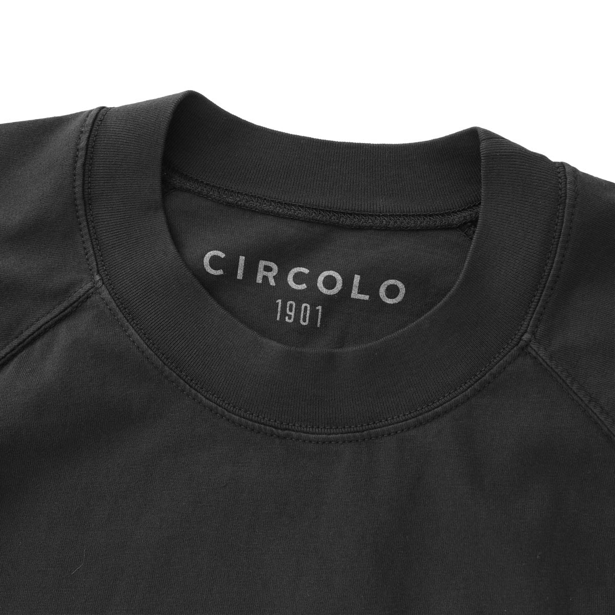 『ネコポス対応(1点まで)』CIRCOLO 1901 チルコロ クルーネックTシャツ/T-SHIRT RAGLAN JERSEY LIGHT TINTO CAPO メンズ