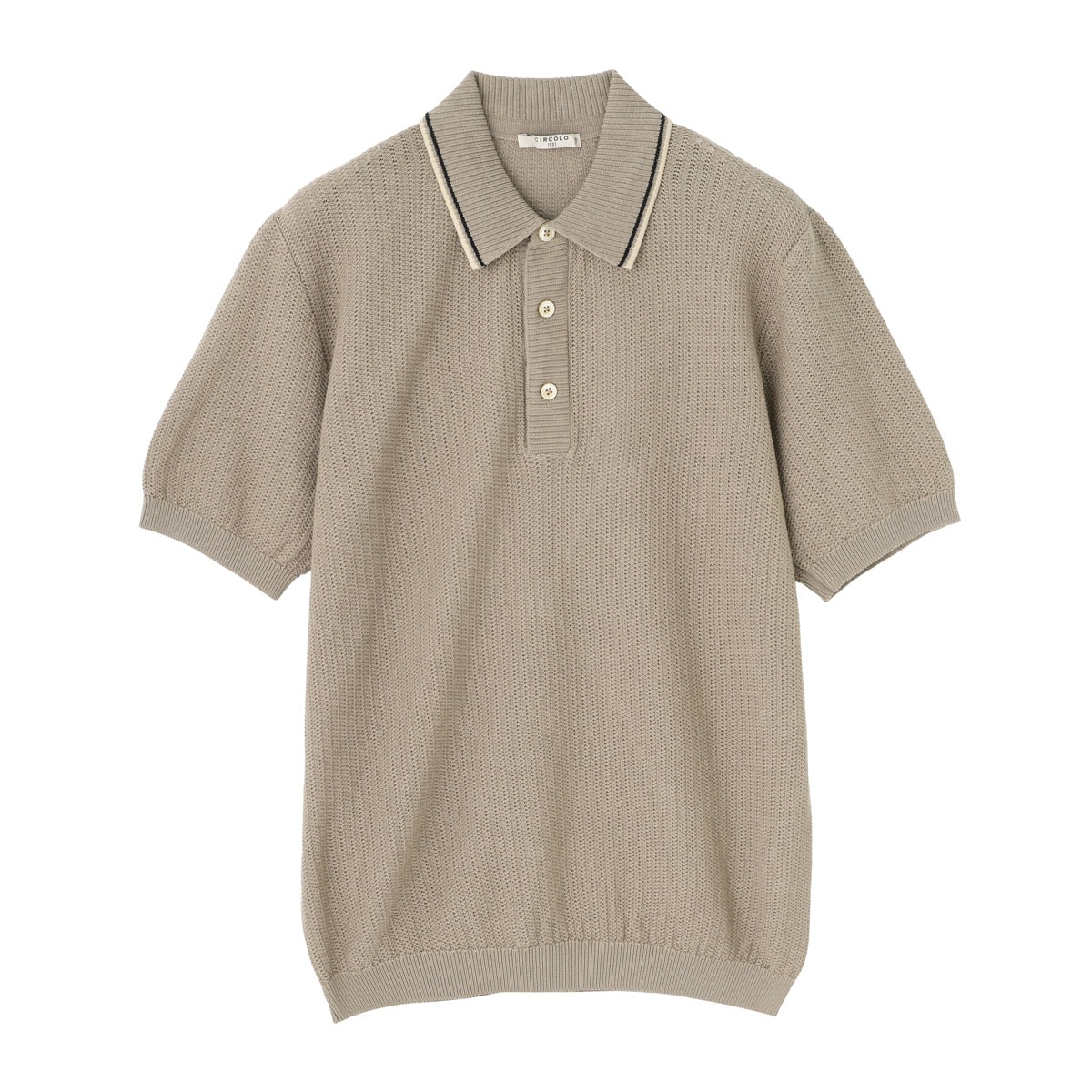 CIRCOLO 1901 チルコロ ニットポロシャツ/POLO P. TRAFORATO TINTO