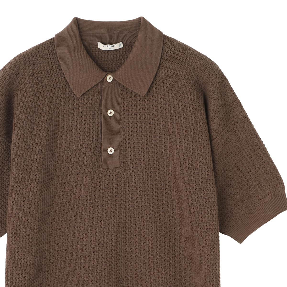 CIRCOLO 1901 チルコロ ニットポロシャツ/POLO P. TRAFORATINO TINTO