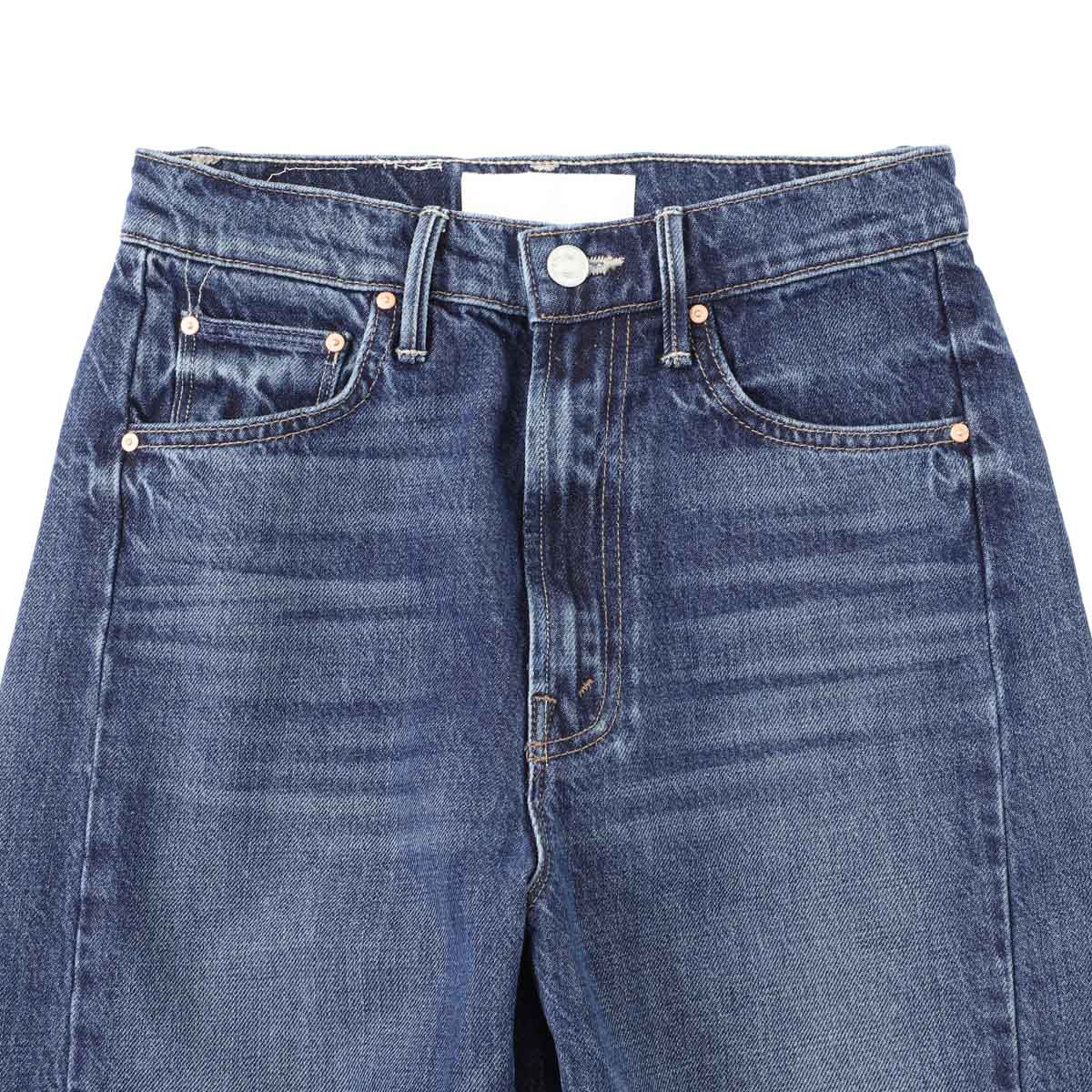 MOTHER マザー ジップフライジーンズ/THE HALF PIPE ANKLE ワイドカーブ デニムパンツ アンクル丈 レディース