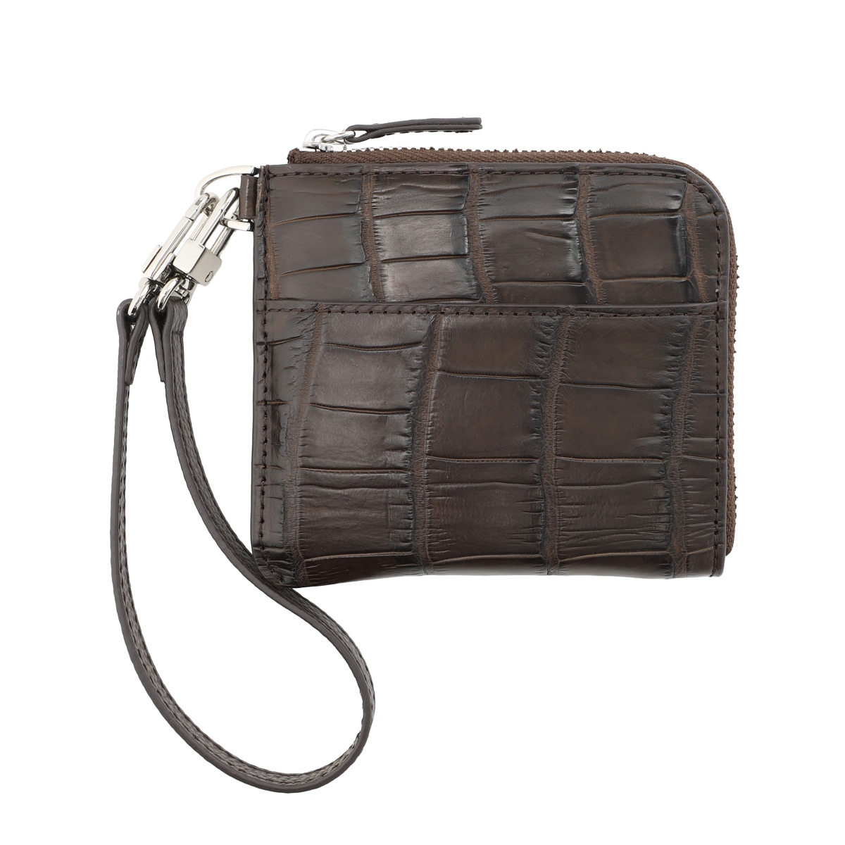 DASE デイス ストラップ付き コインケース/コンパクトウォレット/マットクロコダイル コンパクト財布