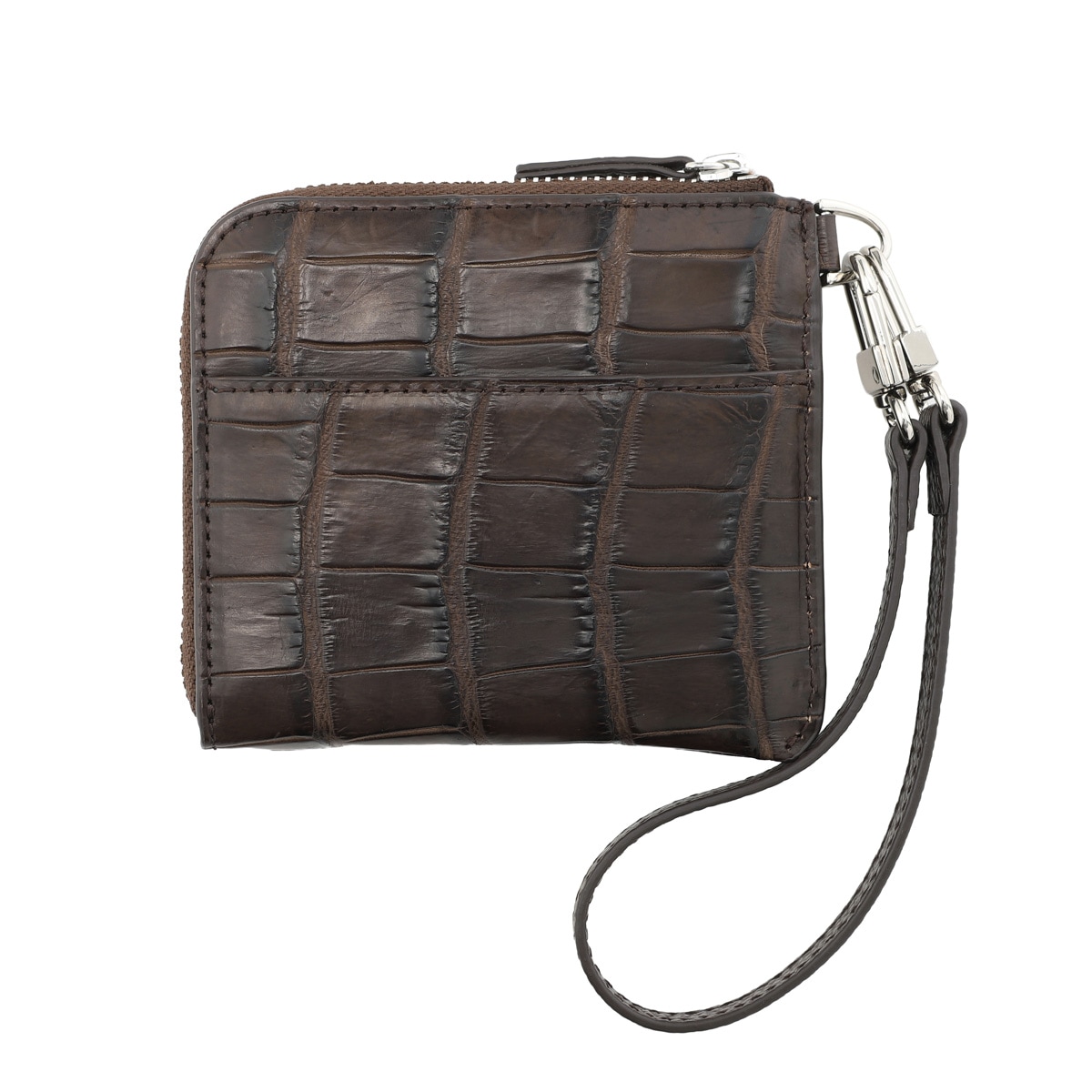 DASE デイス ストラップ付き コインケース/コンパクトウォレット/マットクロコダイル