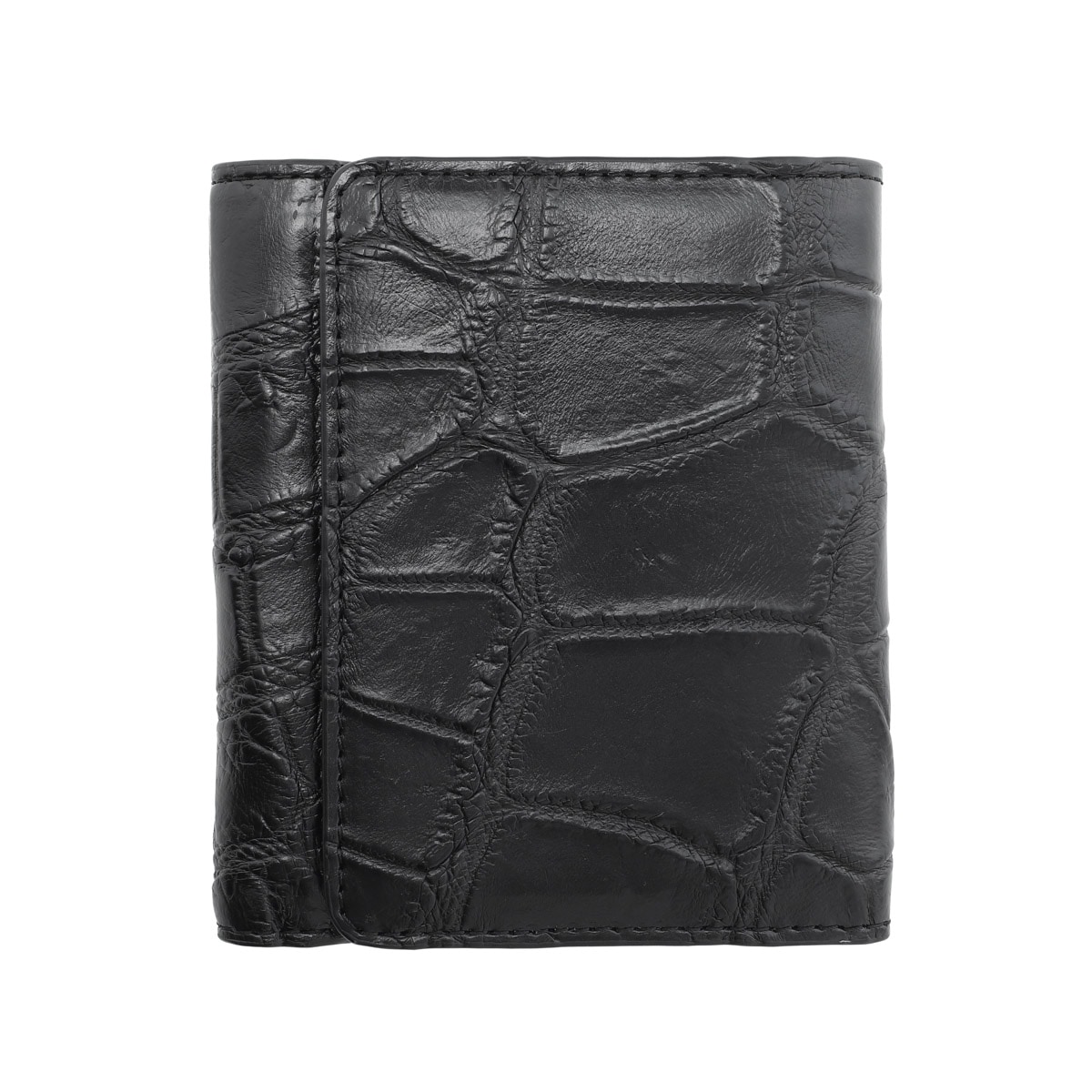 DASE デイス 2つ折り財布 小銭入れ付き/コンパクトウォレット/マットクロコダイル コンパクト財布 | メンズ・ブランド一覧,□ D,DASE |  モダンブルー