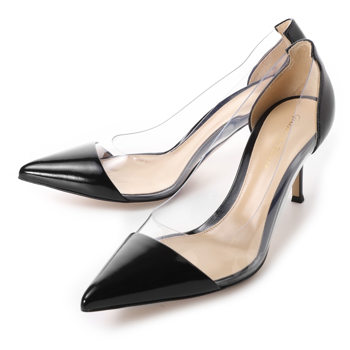 GIANVITO ROSSI ジャンヴィト ロッシ パンプス/PLEXI 70 ポインテッドトゥ 70mmスティレットヒール 透明プレキシ素材【大きいサイズあり】 レディース