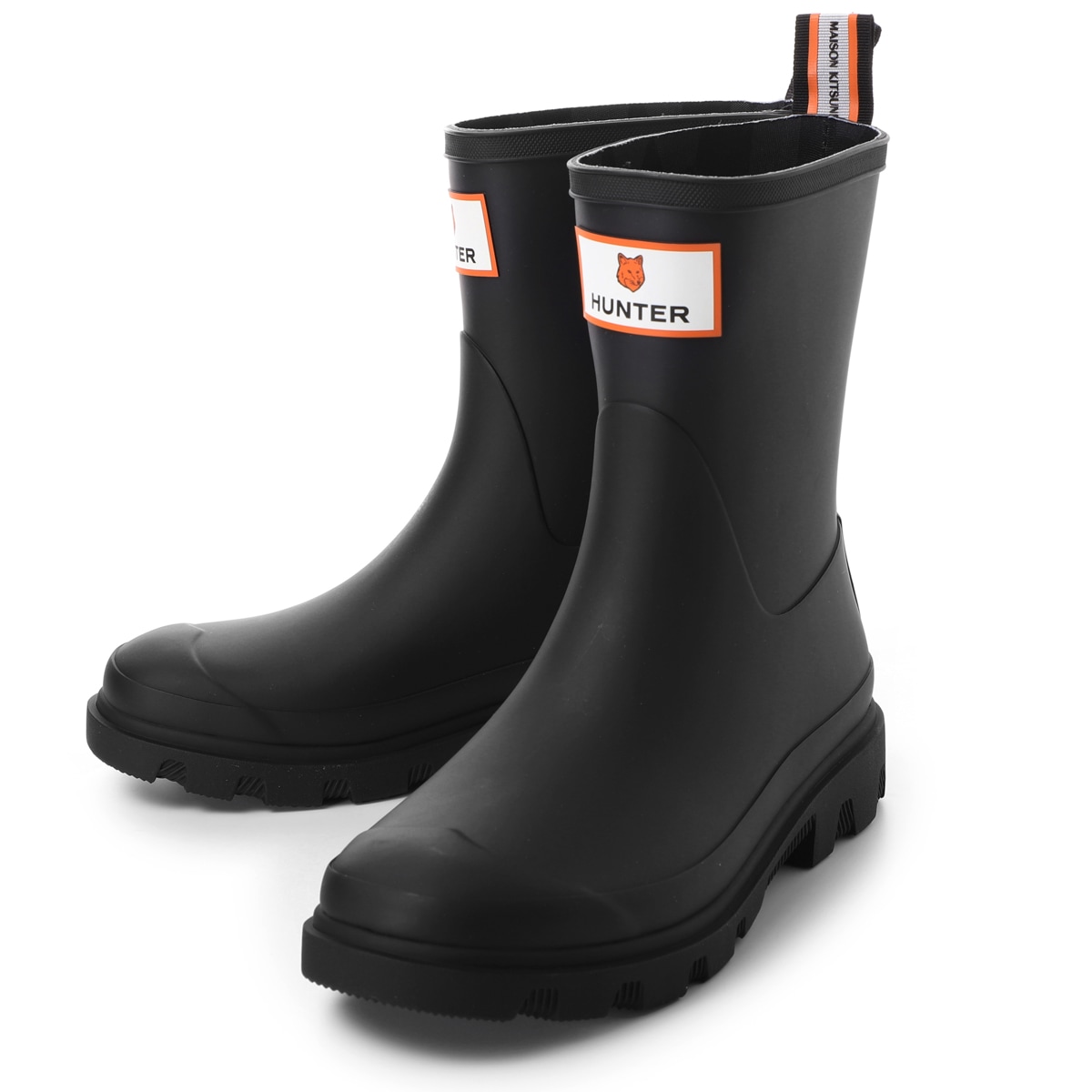 MAISON KITSUNE メゾンキツネ レインブーツ/MAISON KITSUNE x HUNTER ハンター コラボ ダウンポア ショートブーツ