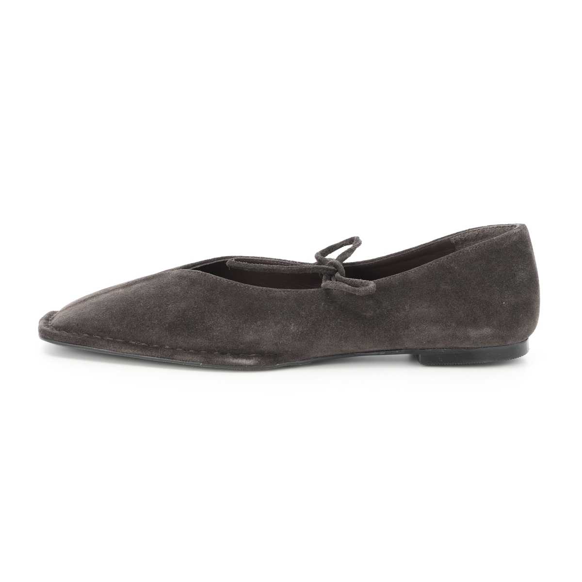 ALOHAS アロハス バレエシューズ/フラットシューズ/Sway Suede Leather Ballet Flats セルフタイリボン スクエアトゥ スエード【大きいサイズあり】 レディース