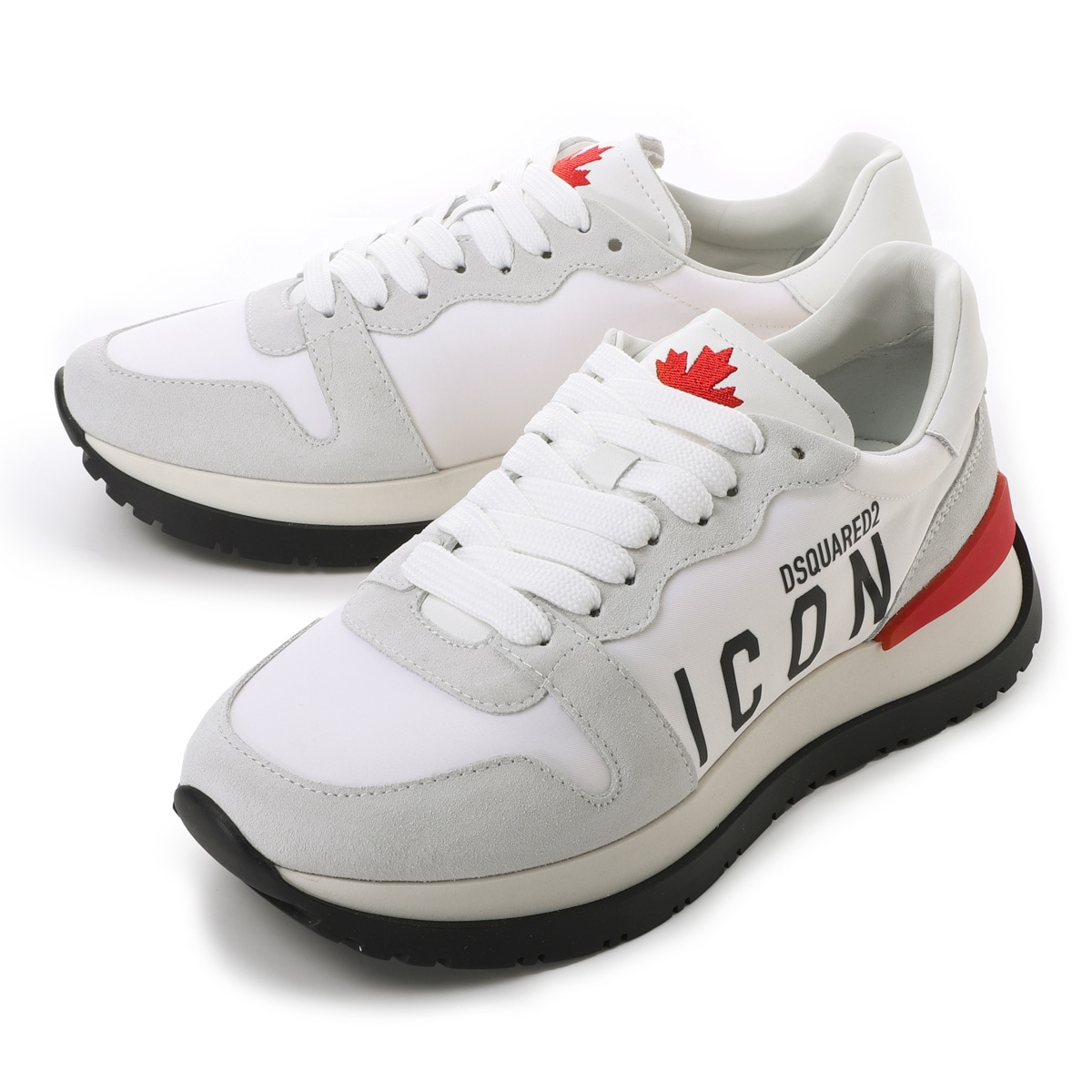 DSQUARED2 ICON ホワイト スニーカー 42 DSQUARED2 ディースクエアード スニーカー/ICON RUNNING SNEAKERS
