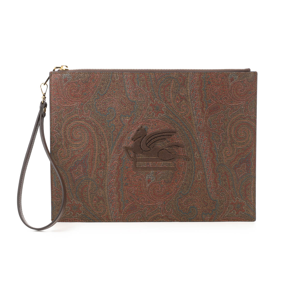 新品未使用⭐️ エトロ　ETRO クラッチバッグ　ユニセックス　ゴールド ETRO エトロ ポーチ/クラッチバッグ メンズ | メンズ・ブランド一覧