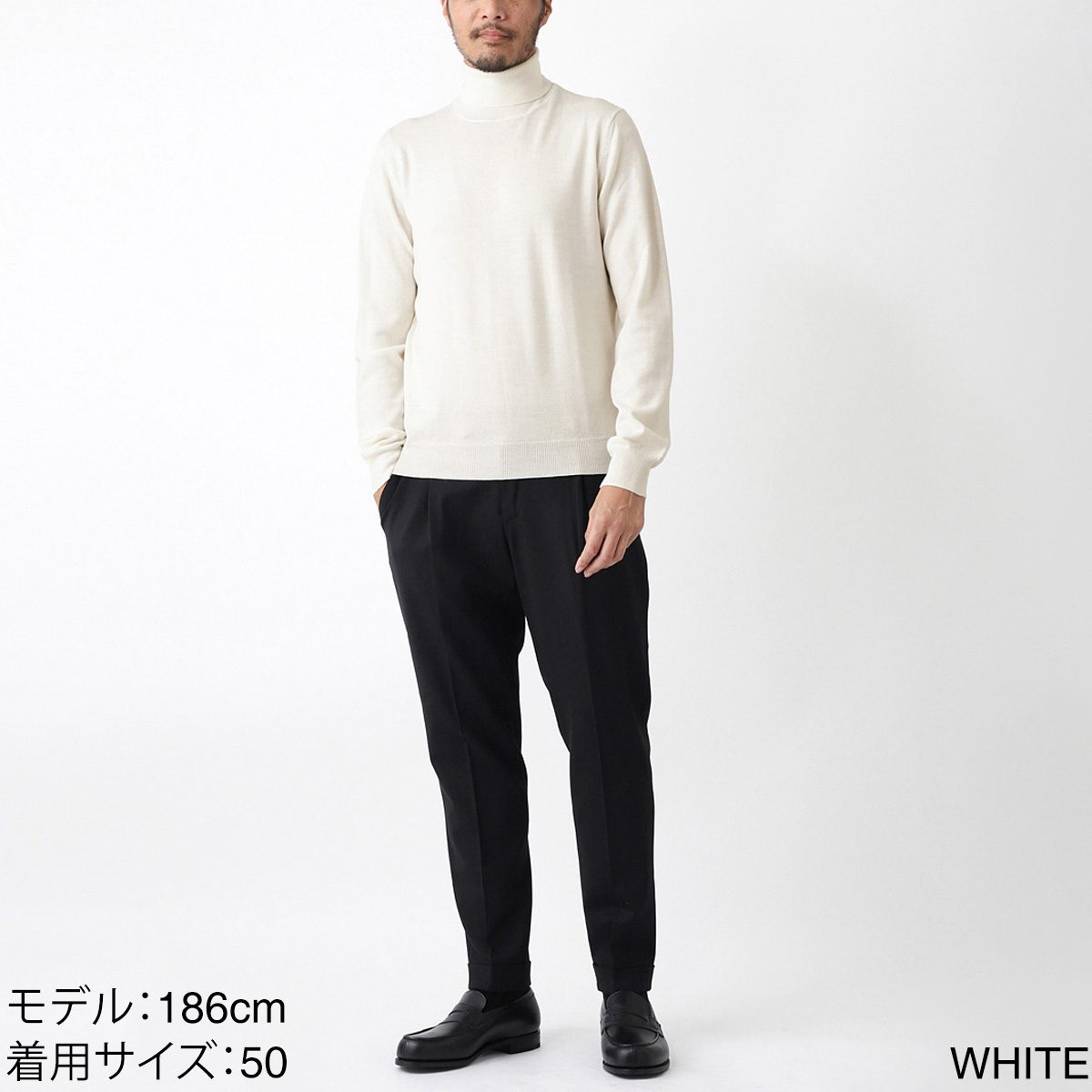 【訳あり】【アウトレット】Gran Sasso グランサッソ タートルネックニット/ハイネック【大きいサイズあり】 【返品交換不可】メンズ