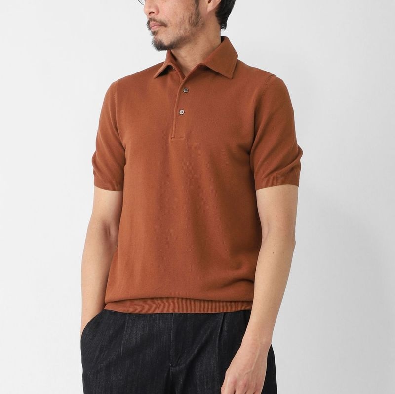 Gran Sasso グランサッソ 鹿の子ポロシャツ/POLO M/M FRESH COTTON フレッシュコットン【大きいサイズあり】 メンズ