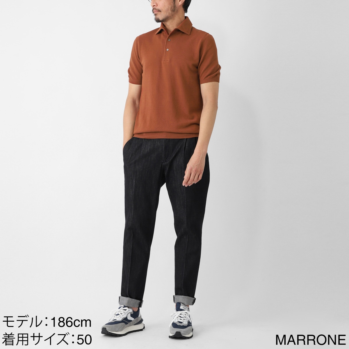Gran Sasso グランサッソ 鹿の子ポロシャツ/POLO M/M FRESH COTTON フレッシュコットン【大きいサイズあり】 メンズ