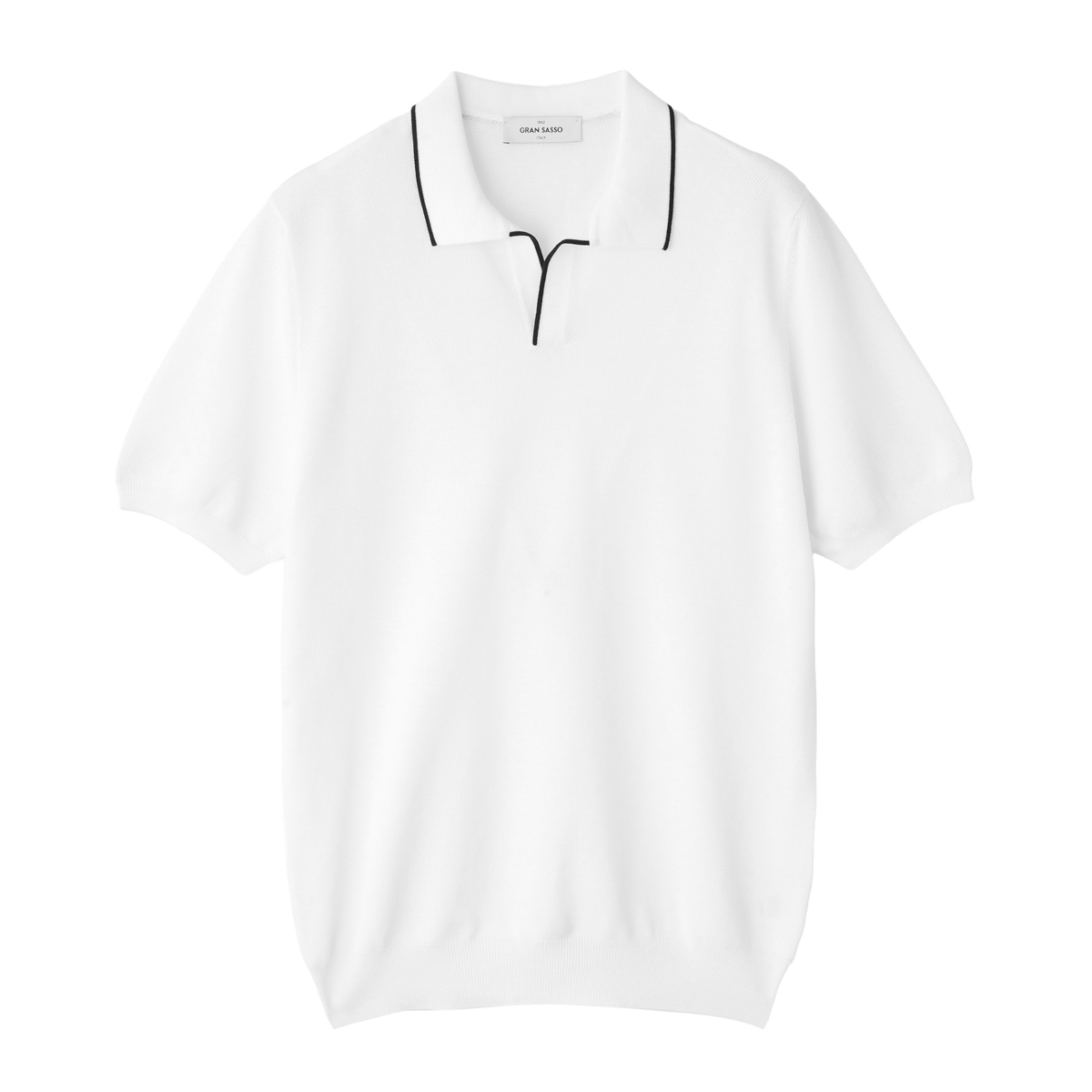 Gran Sasso グランサッソ ニットポロシャツ/スキッパーポロシャツ/SKIPPER M/M FRESH COTTON フレッシュコットン【大きいサイズあり】 メンズ