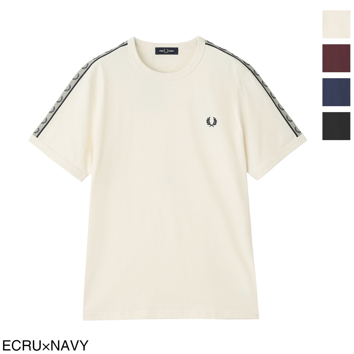 『ネコポス対応(1点まで)』FRED PERRY フレッドペリー クルーネックTシャツ/リンガーTシャツ/CONTRAST TAPE RINGER T-SHIRT M4613 メンズ