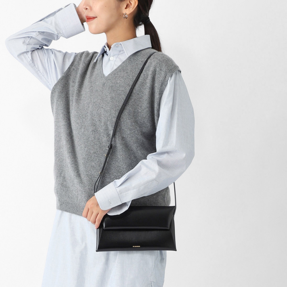 【アウトレット】【ラスト1点】【訳あり】JIL SANDER ジルサンダー ショルダーバッグ/クロスボディバッグ/FOLDED SMALL レディース