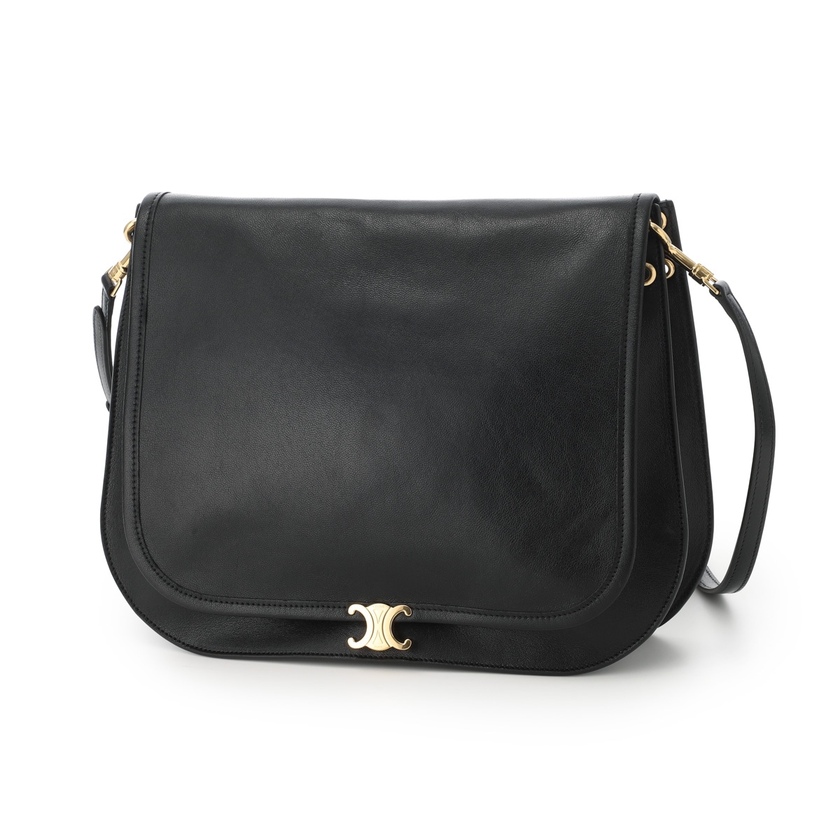 CELINE セリーヌ ショルダーバッグ/クロスボディバッグ/SOFT TRIOMPHE BESACE ブザス ソフト トリオンフ レディース