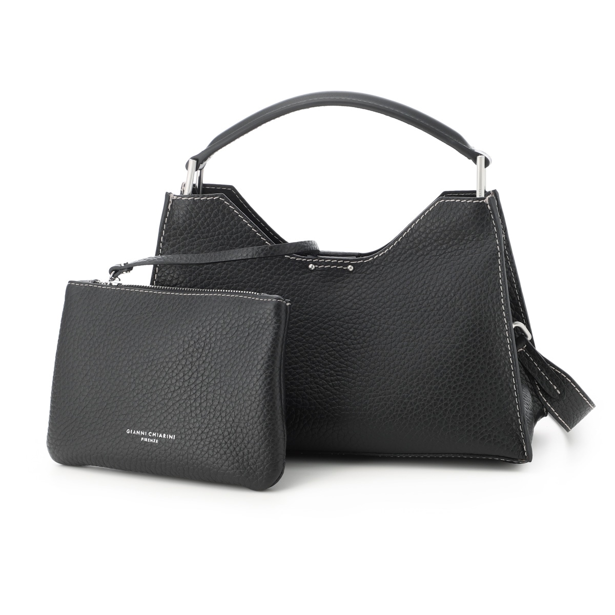 GIANNI CHIARINI ジャンニ キアリーニ ハンドバッグ 2WAY/ショルダーバッグ/AURORA オーロラ ポーチ付き レディース