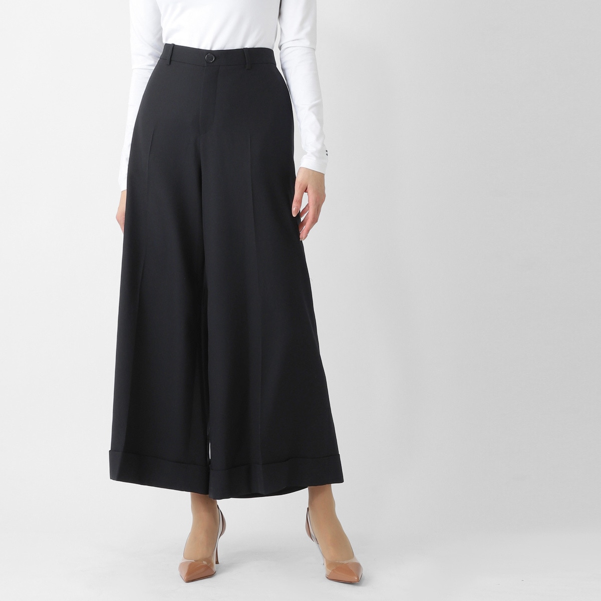 CELINE セリーヌ ウールパンツ/ワイドパンツ/DOCKS TROUSERS ドック パンツ レディース