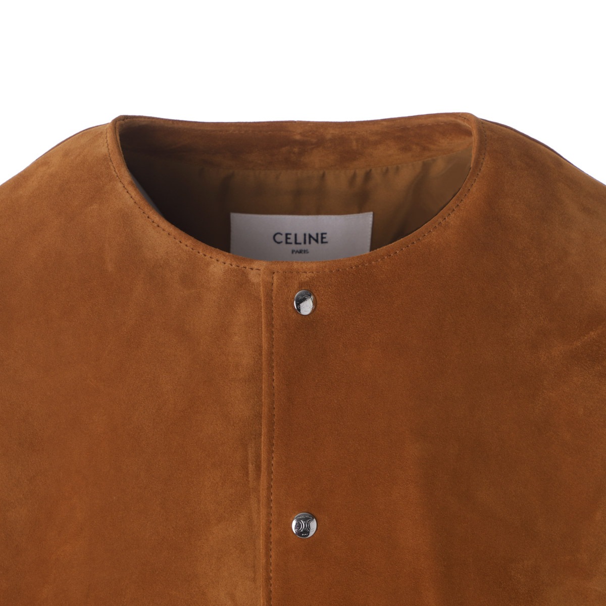 CELINE セリーヌ レザージャケット/ノーカラージャケット/CARDIGAN JACKET カーディガンジャケット レディース