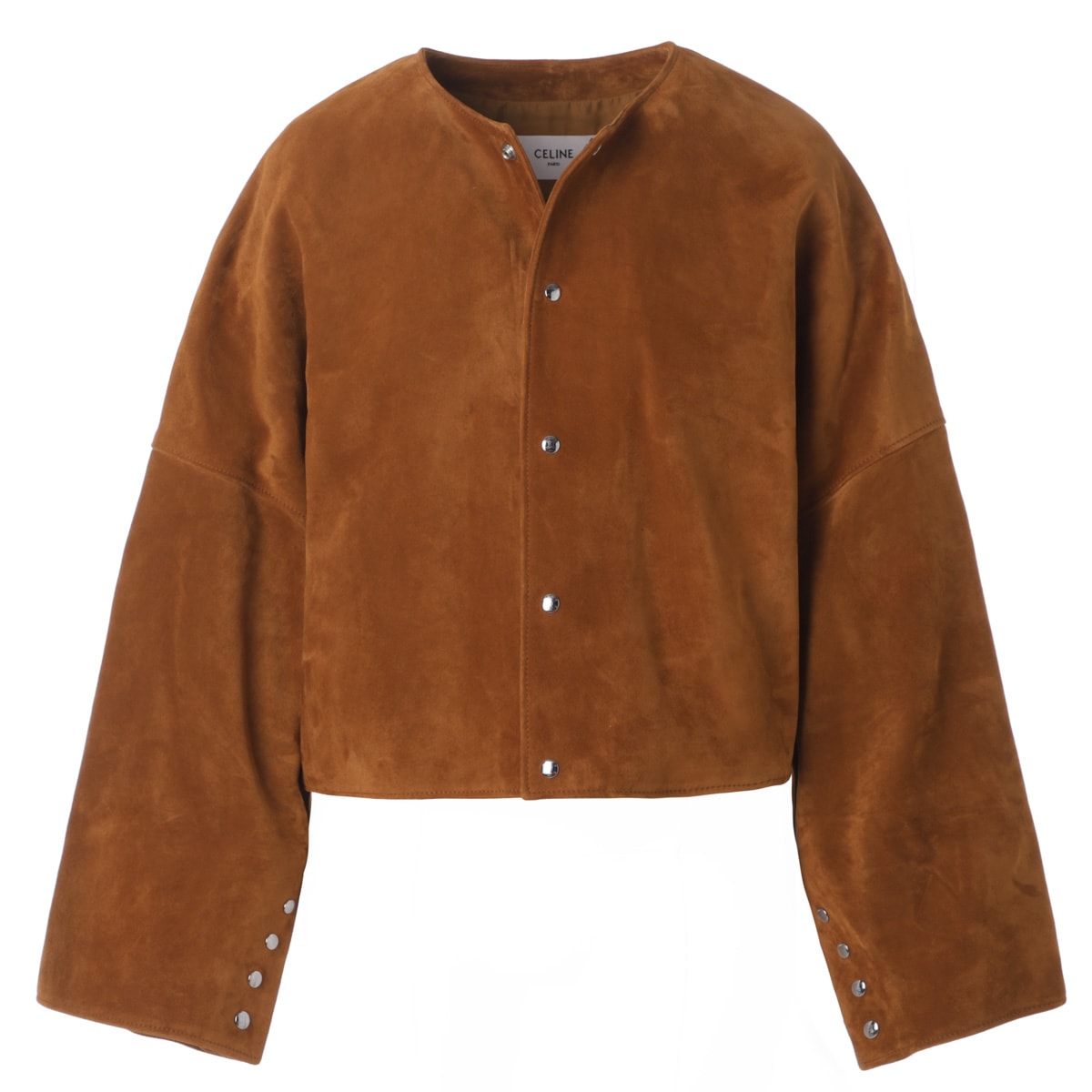 CELINE セリーヌ レザージャケット/ノーカラージャケット/CARDIGAN JACKET カーディガンジャケット レディース