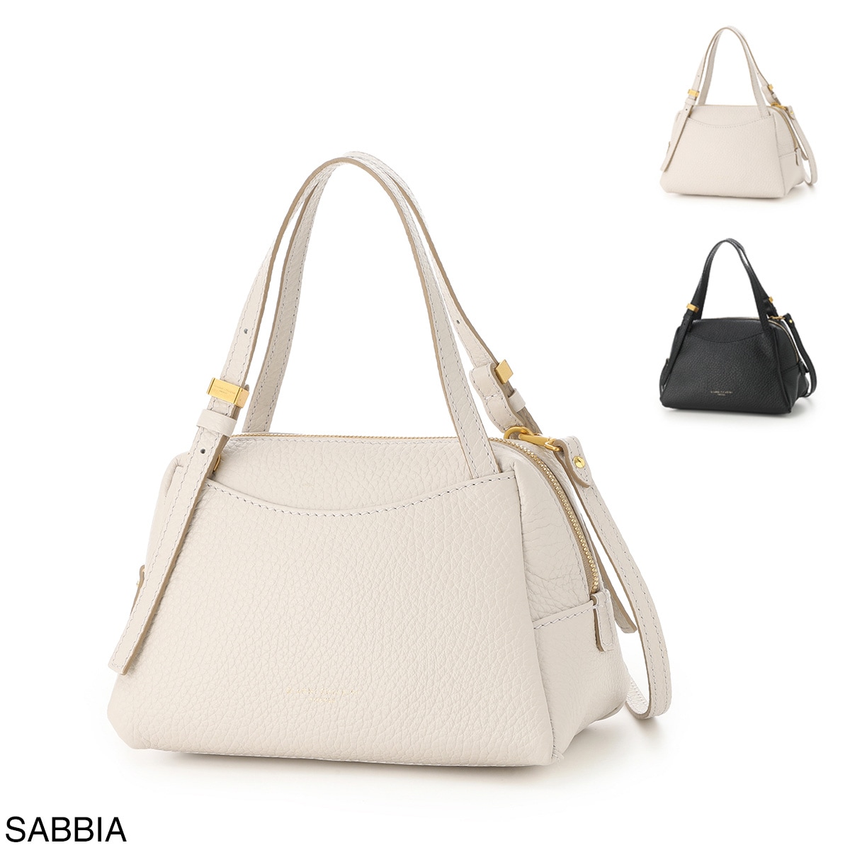 GIANNI CHIARINI ジャンニ キアリーニ ハンドバッグ 3WAY/ショルダーバッグ/DEA デア ショルダーバッグ ハンドバッグ レザー ロゴ レディース