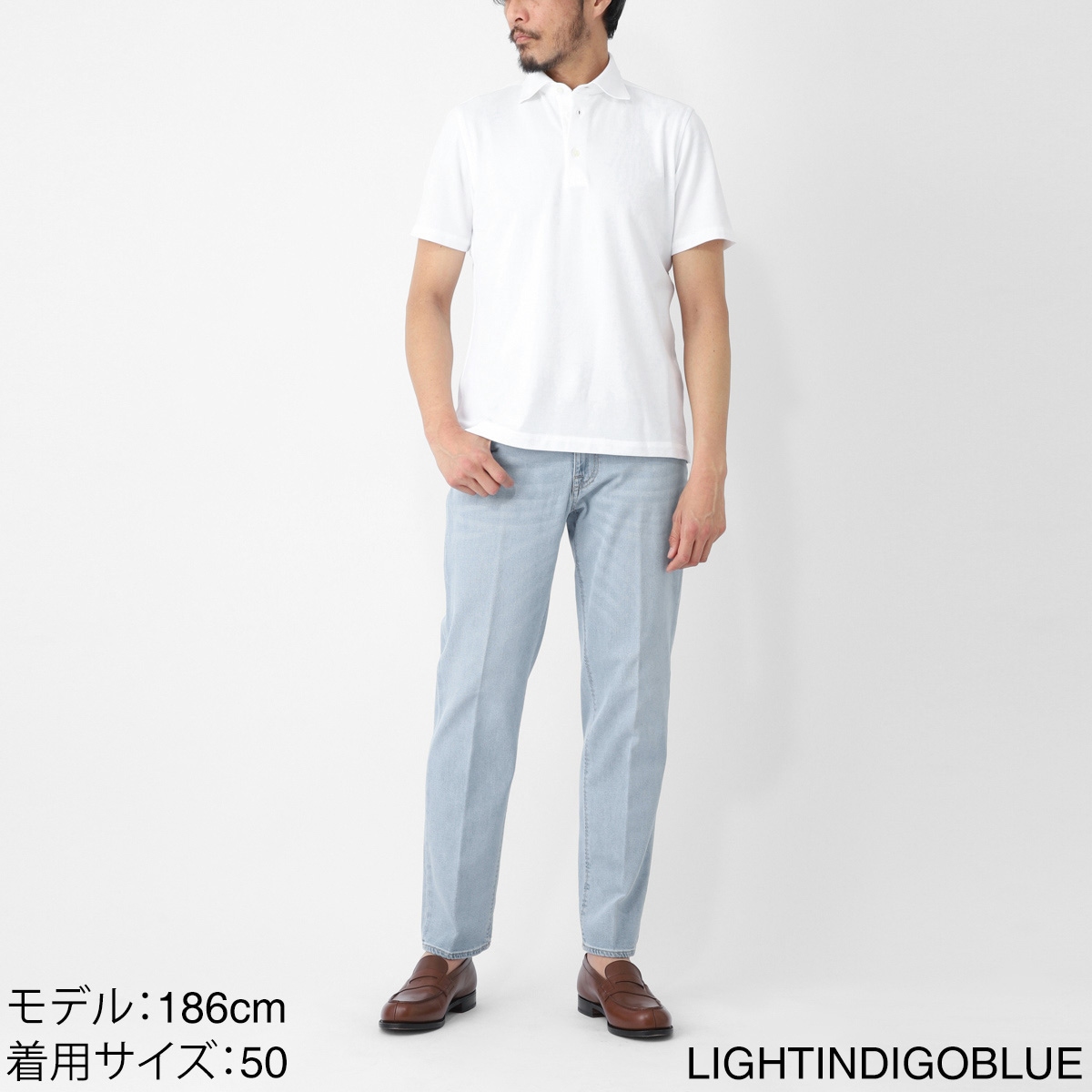 BRIGLIA 1949 ブリリア ジップフライジーンズ/DNM NEWMAN EASY FIT