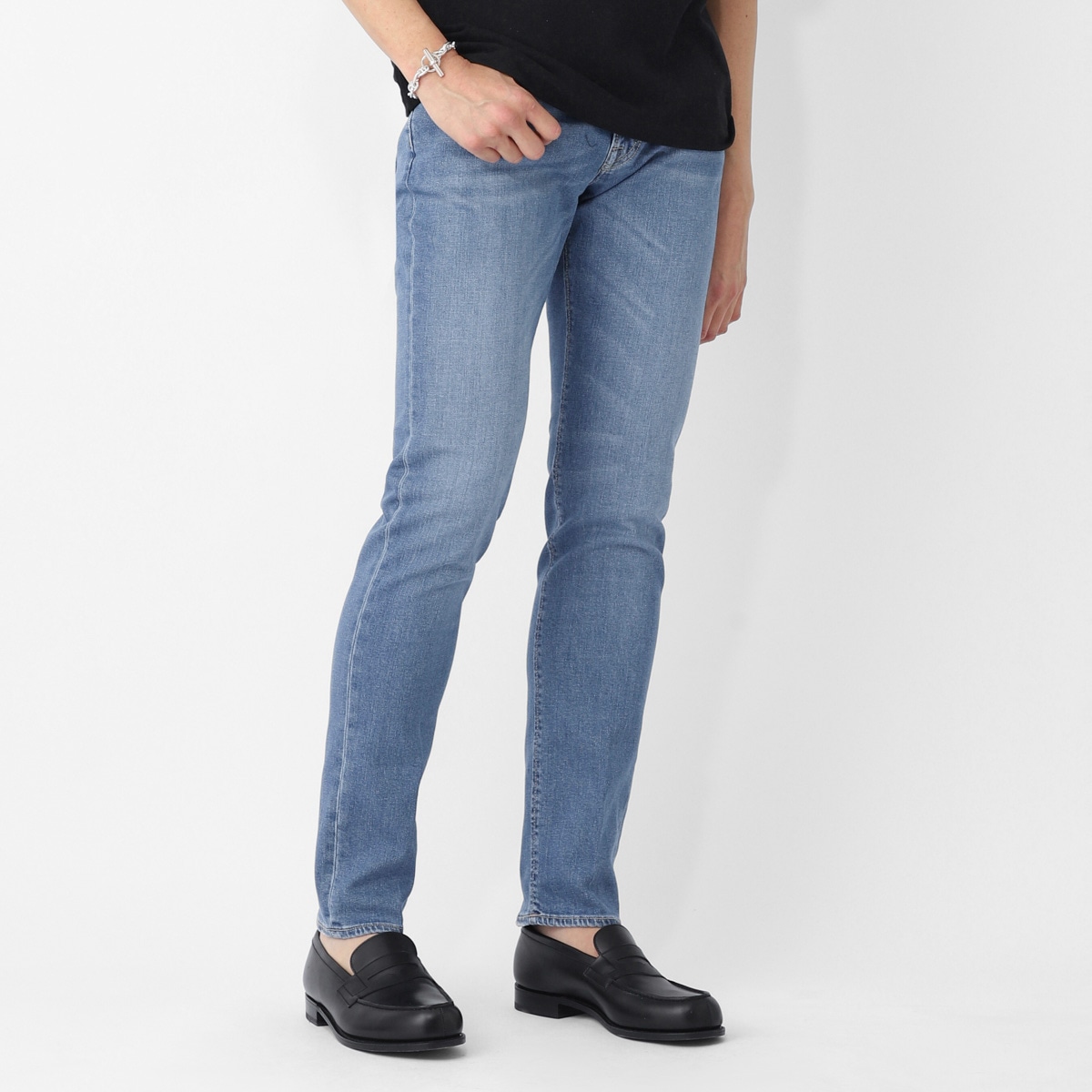 BRIGLIA 1949 ブリリア ジップフライジーンズ/DNM STEVE SLIM FIT メンズ