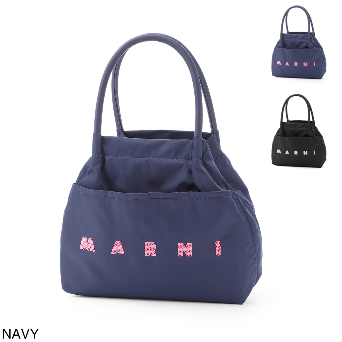 MARNI マルニ トートバッグ/KIDS キッズ ガールズ/ナイロン トートバッグ スパンコール ロゴ レディース