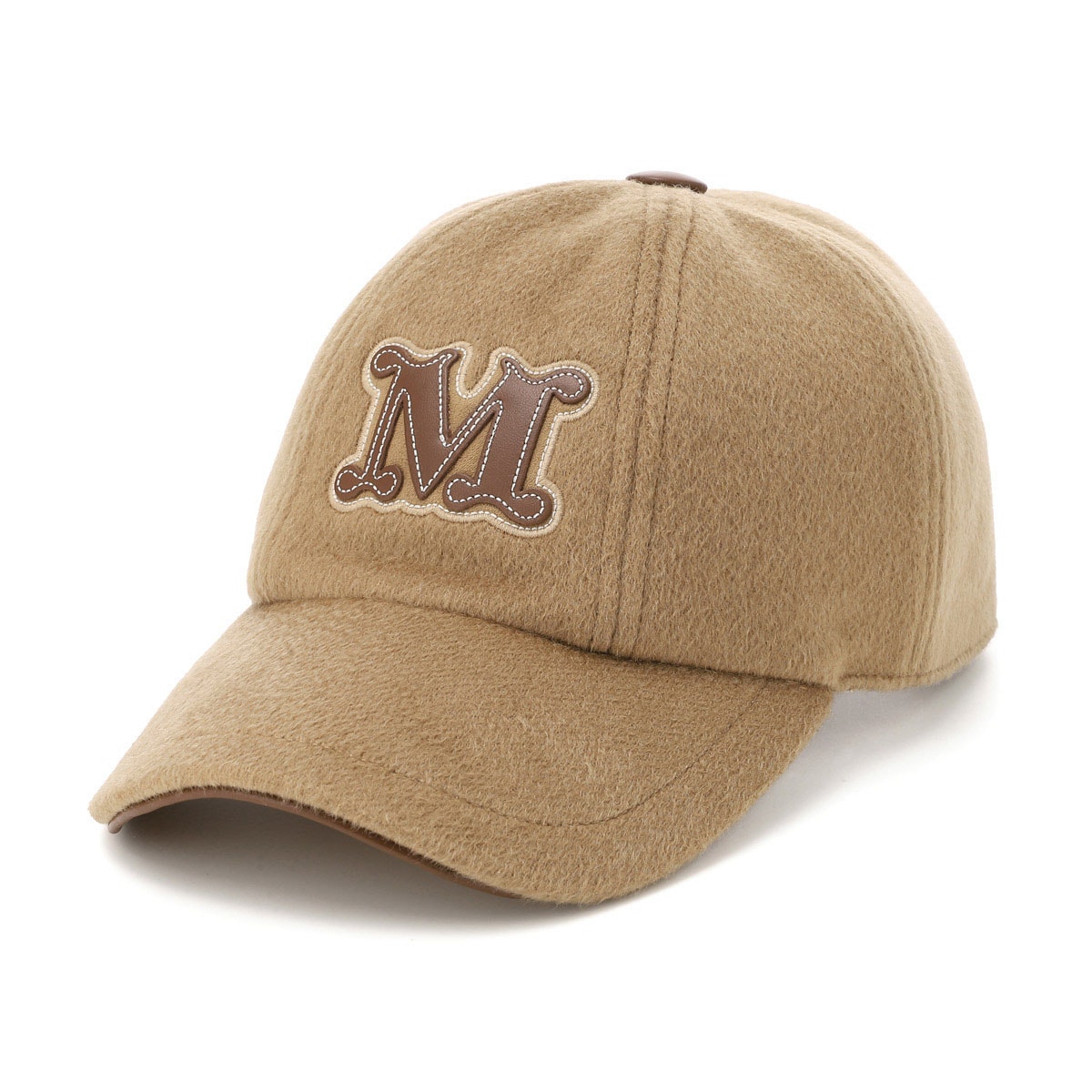 Max Mara マックスマーラ ベースボールキャップ/MXAFELTRE スエード Mロゴ レディース