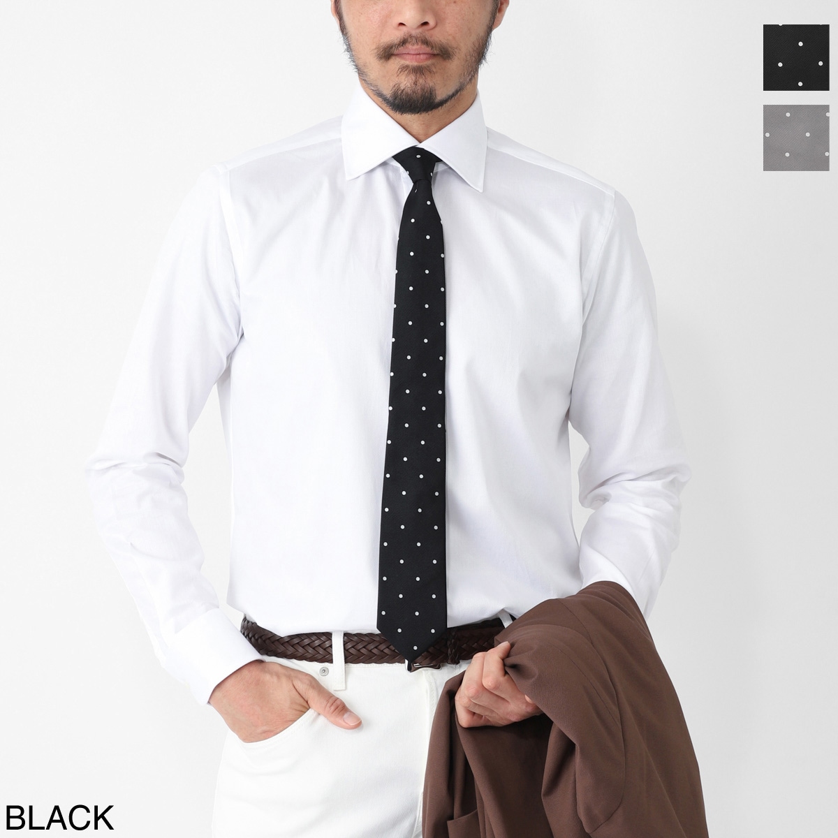 THE SOLE ザソール ネクタイ/「干場義雅氏監修」 ピンドット シルクタイ 【国内正規品】 メンズ