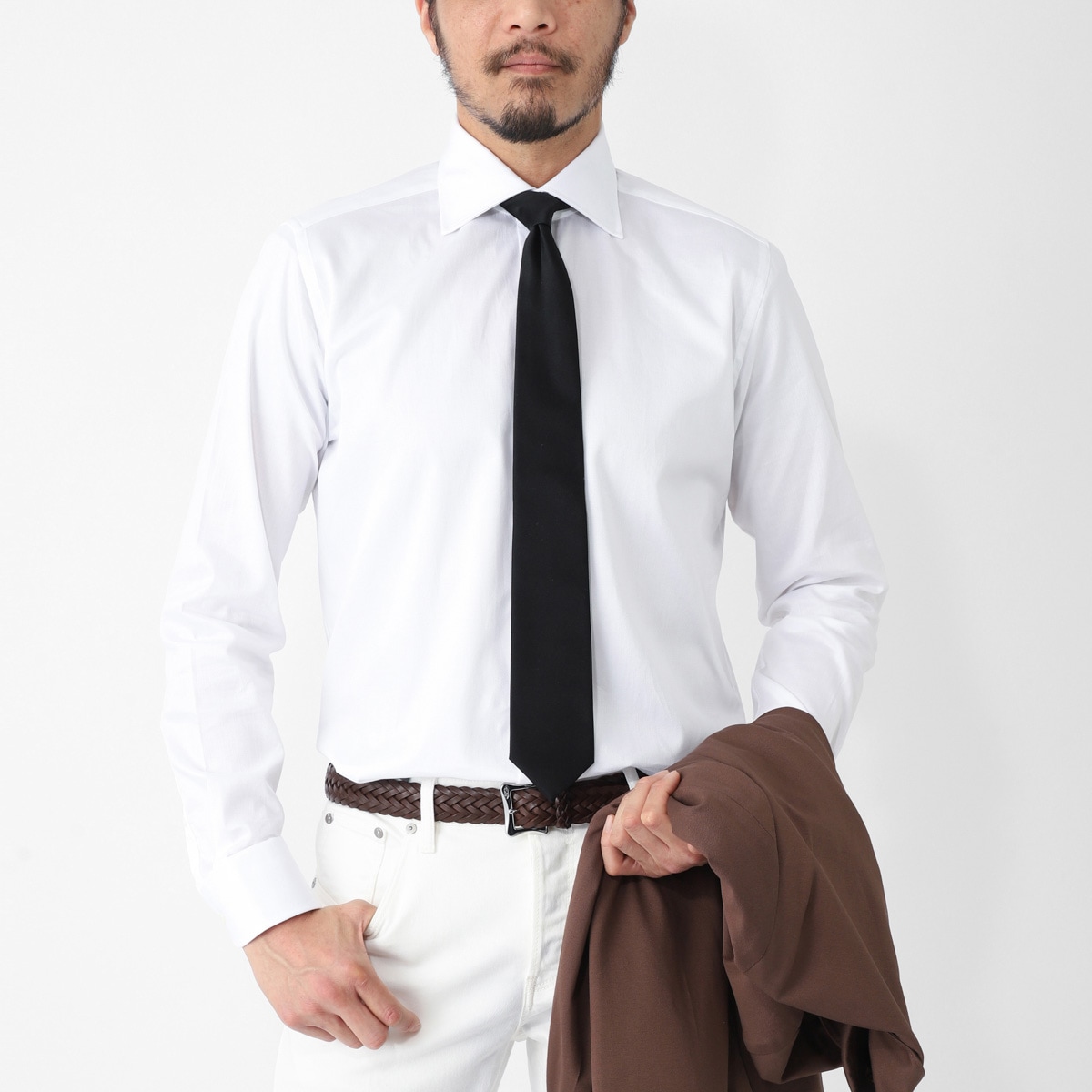 THE SOLE ザソール ネクタイ/「干場義雅氏監修」 シルクサテン ソリッドタイ 【国内正規品】 メンズ