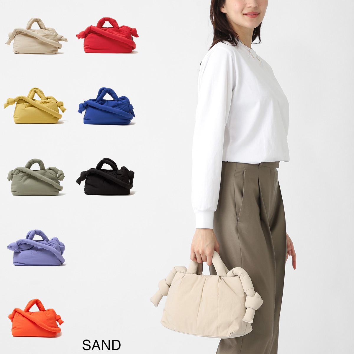OLEND オレンド ショルダーバッグ 2WAY/ハンドバッグ/MINI ONA SOFT BAG ミニ オナ ソフトバッグ レディース