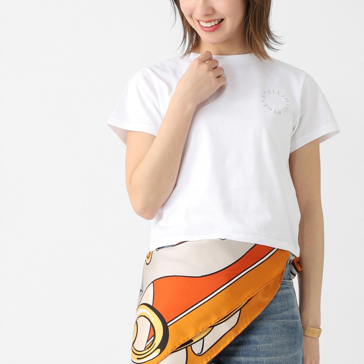 STELLA McCARTNEY ステラマッカートニー クルーネックTシャツ/KIDS キッズ ガールズ/ロゴT レディース