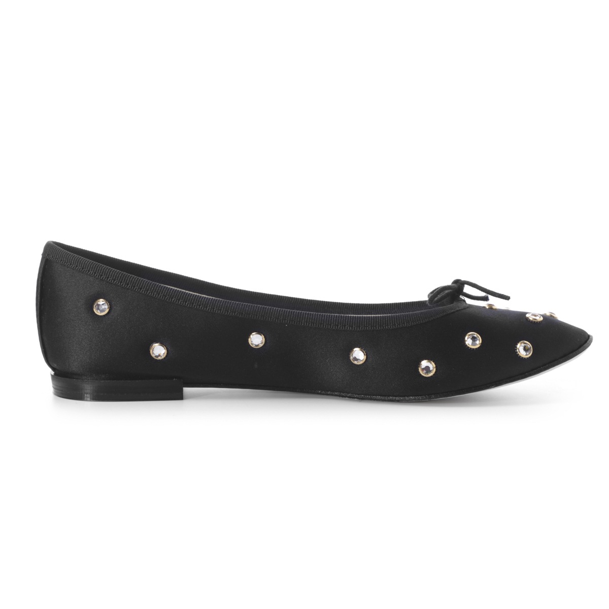repetto レペット バレエシューズ/フラットシューズ/CENDRILLON HAUTE クリスタル ビジュー リボン ラウンドトゥ【大きいサイズあり】 レディース