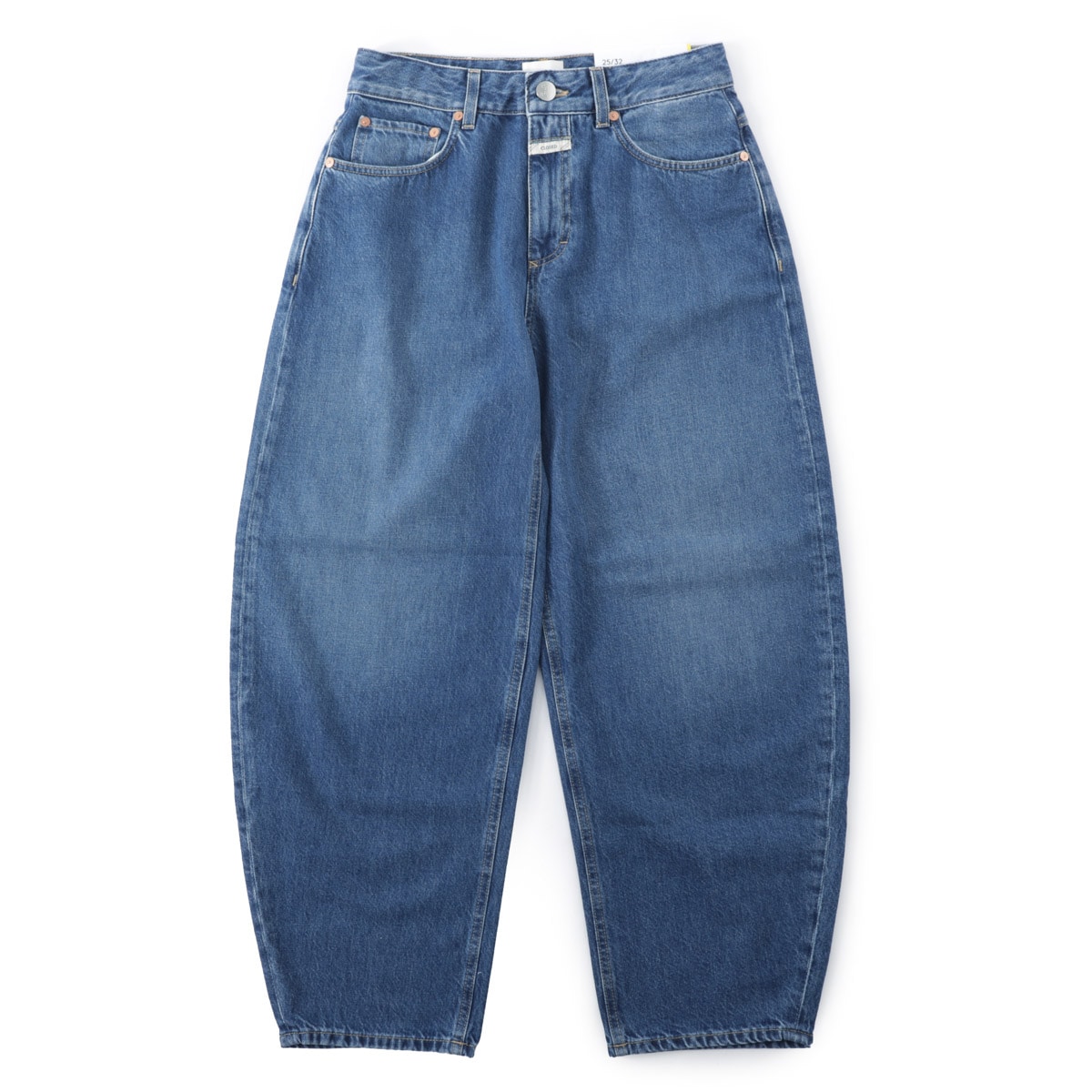 CLOSED クローズド ジップフライジーンズ/バレルジーンズ/Jazzie 5ポケットデニムパンツ バレルフィットアンクル丈 ウォッシュ加工 レディース