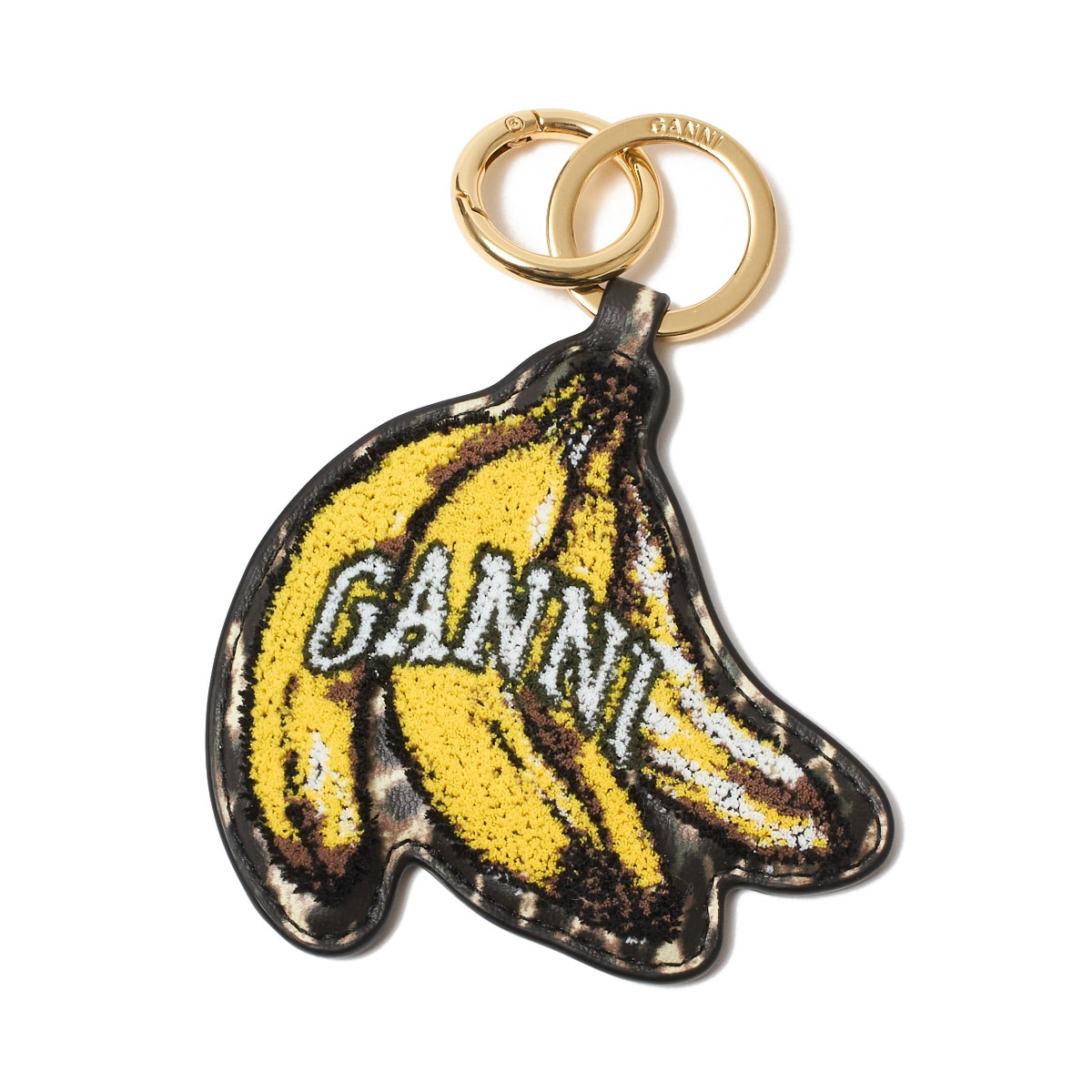 GANNI ガニー キーリング/バッグチャームモチーフ/BANANA KEYRING バナナ ロゴバッグチャーム レディース