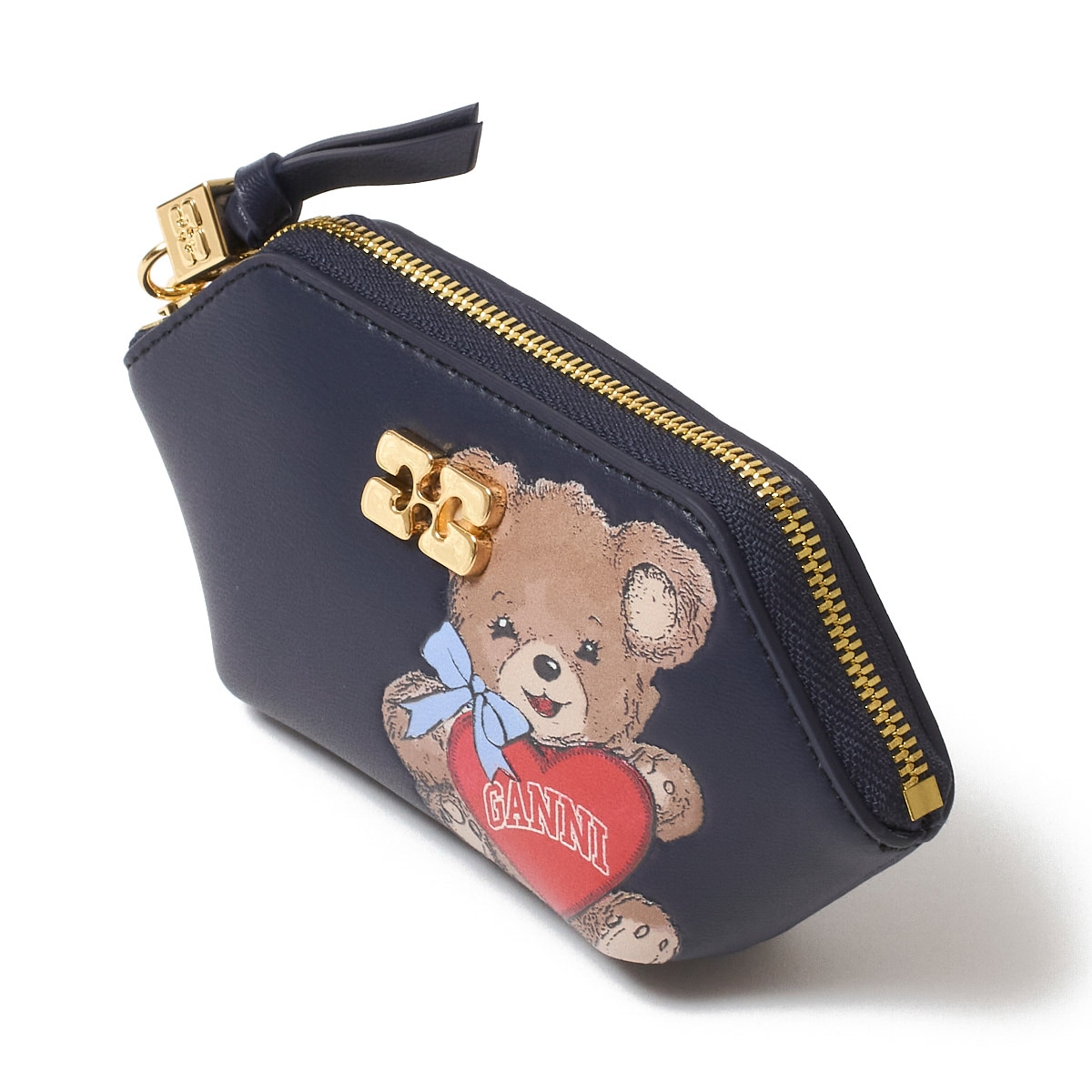 GANNI ガニー コインケース/ポーチ/BOU COIN PURSE BEAR ベア バタフライロゴ レディース
