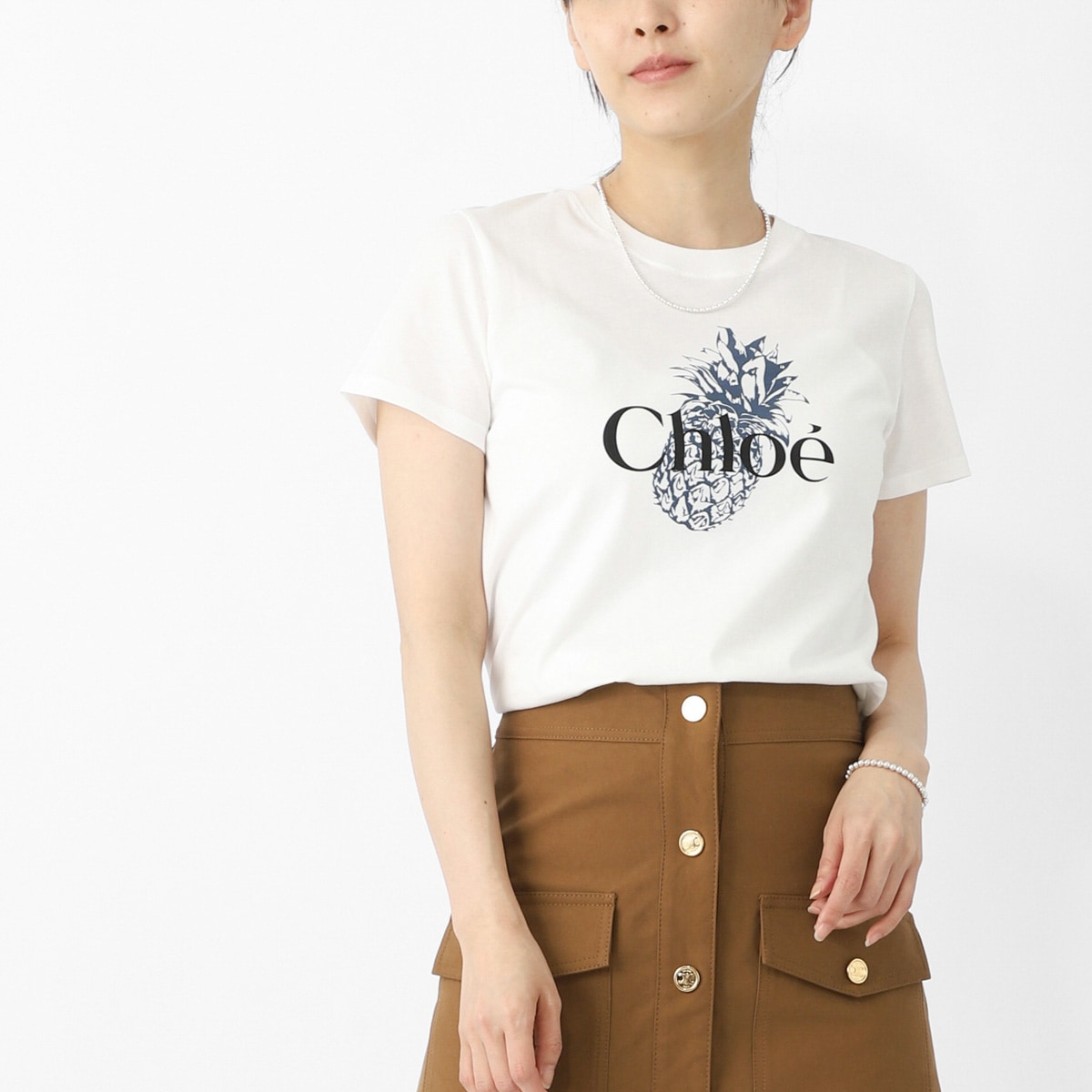 Chloe クロエ クルーネックTシャツ/KIDS キッズ/ロゴ ロゴT【大きいサイズあり】 レディース