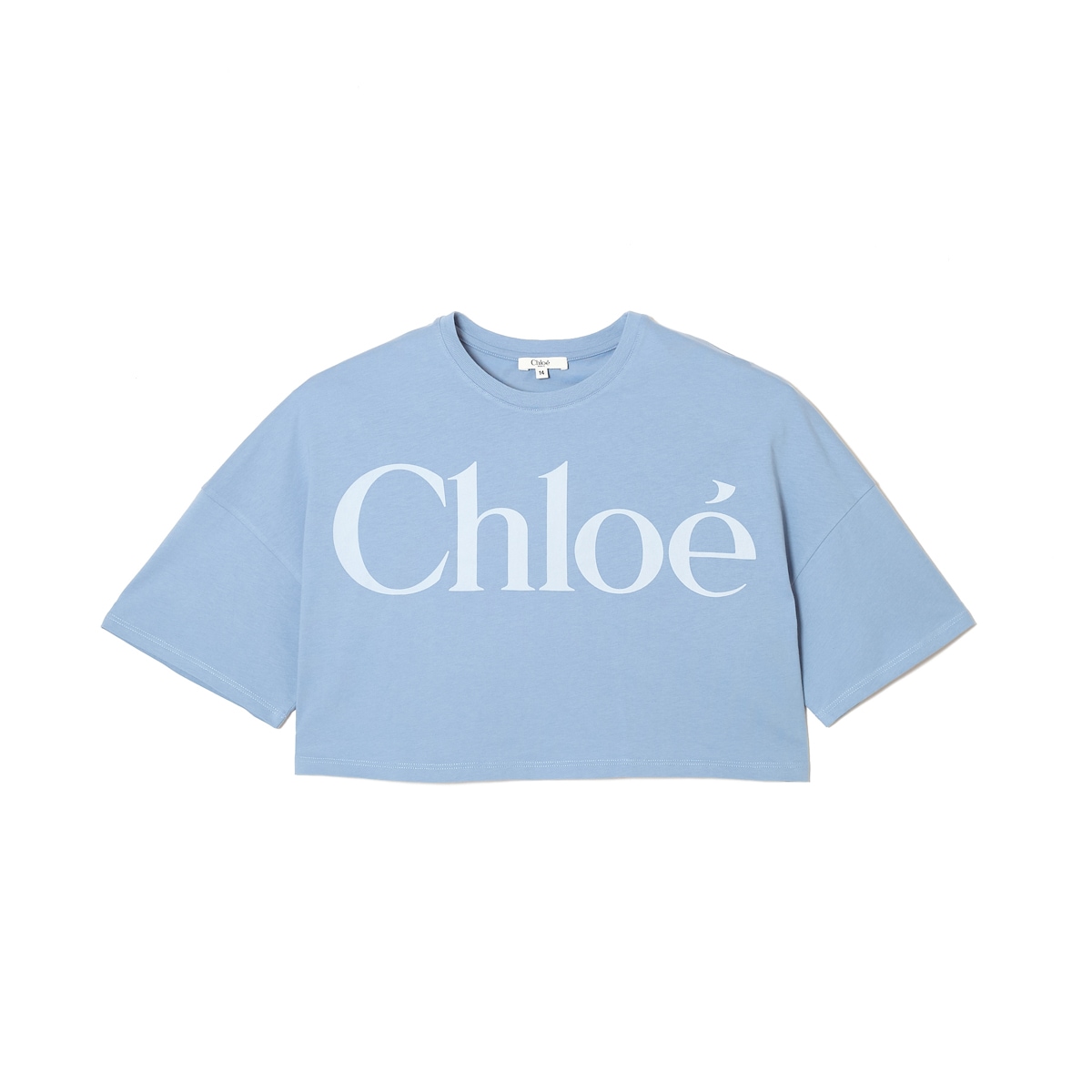 Chloe クロエ クルーネックTシャツ/KIDS キッズ/ロゴ ロゴT クロップド丈【大きいサイズあり】 レディース