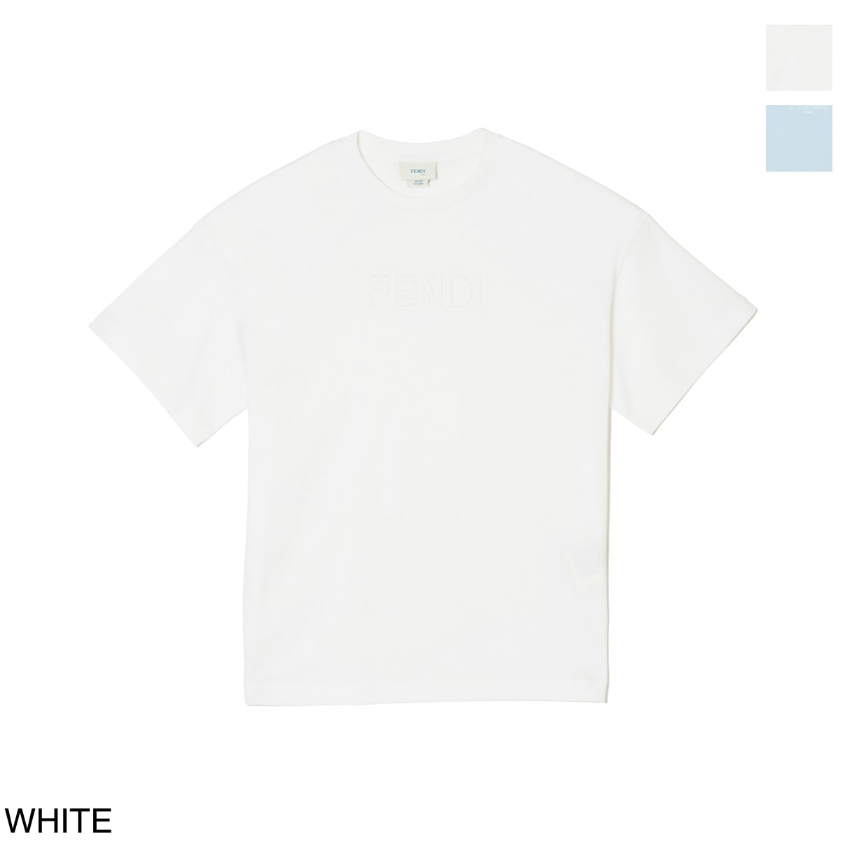FENDI フェンディ クルーネックTシャツ/KIDS キッズ/エンボスロゴ ロゴT レディース