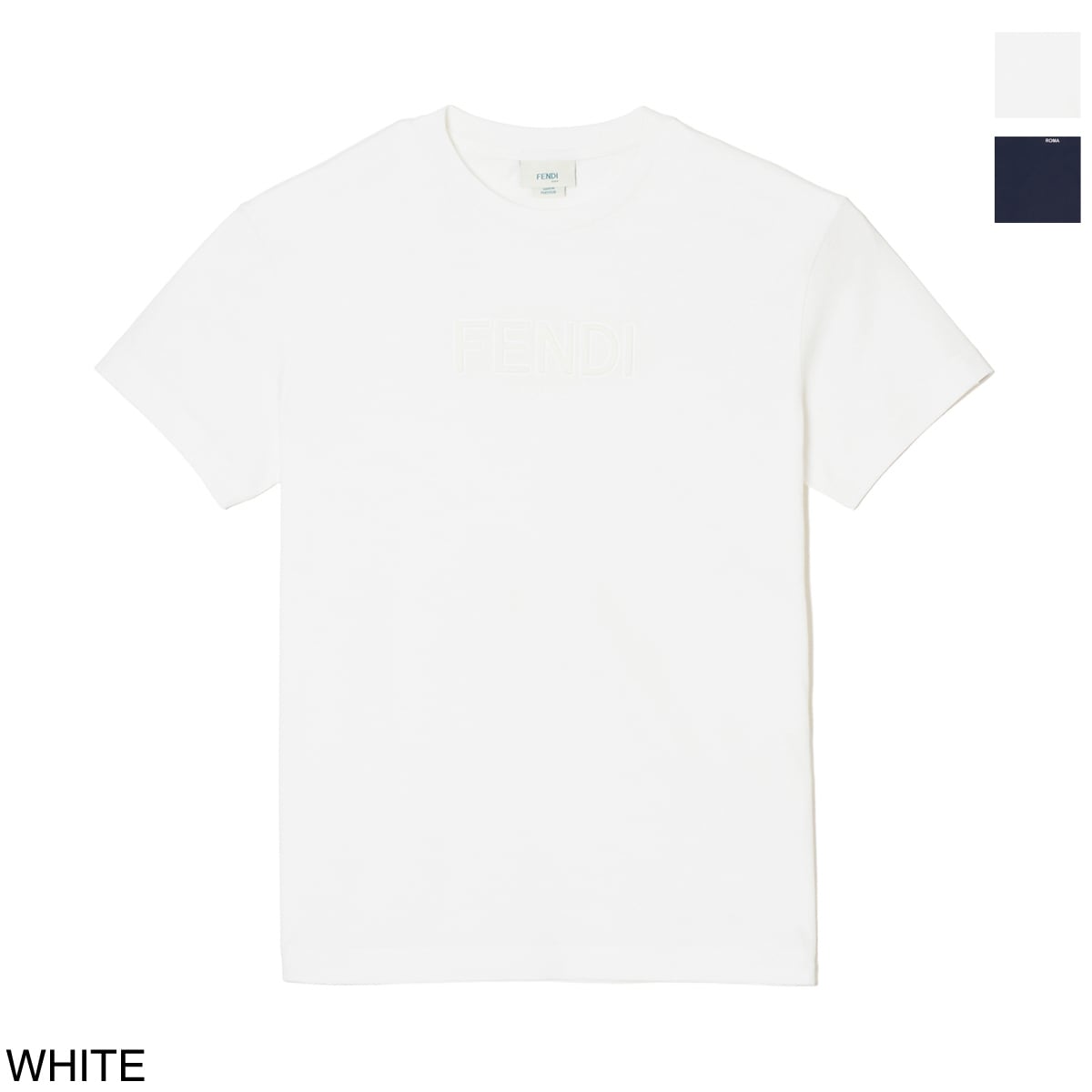 FENDI フェンディ クルーネックTシャツ/KIDS キッズ/エンボスロゴ ロゴT レディース