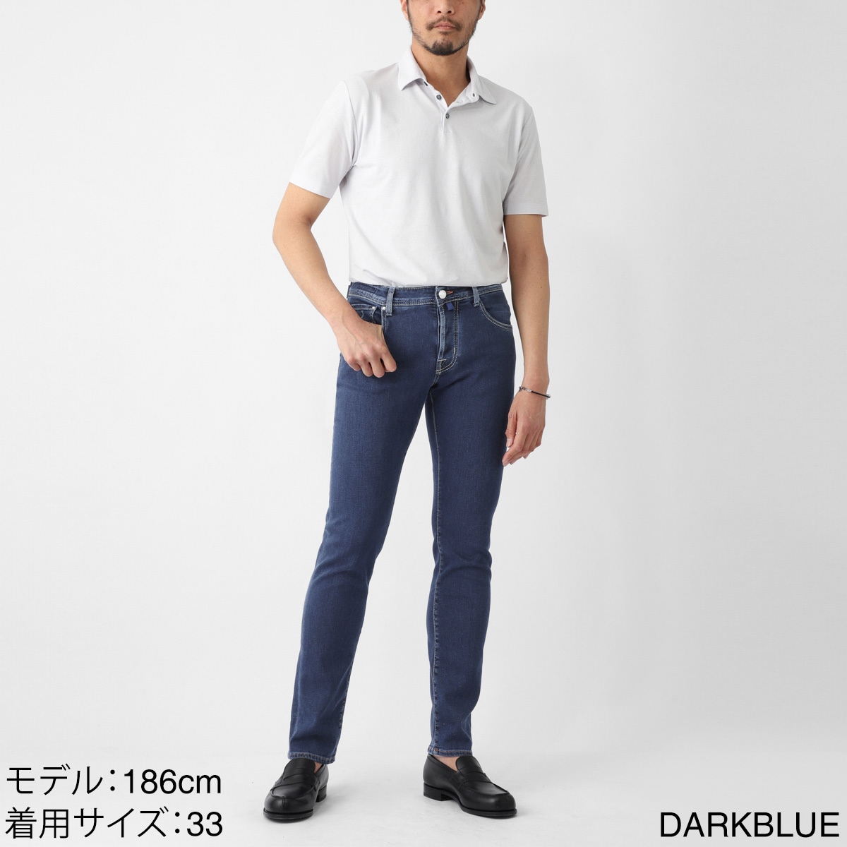 JACOB COHEN ヤコブコーエン ボタンフライジーンズ/PANT 5 PKT SLIM