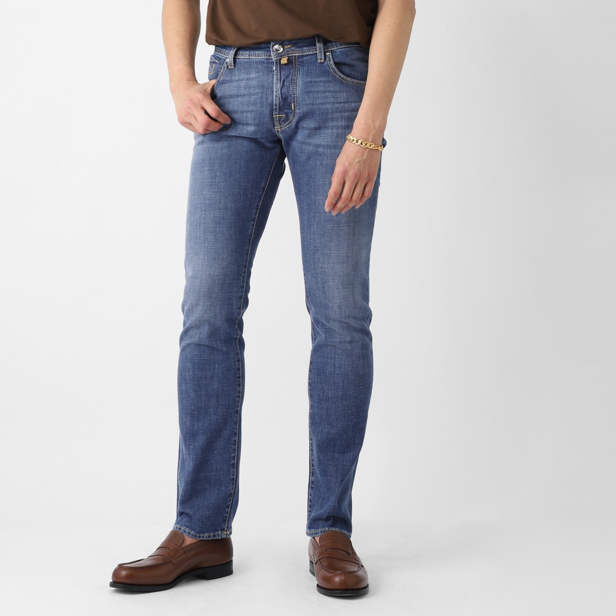 JACOB COHEN ヤコブコーエン ボタンフライジーンズ/PANT 5 PKT SLIM FIT NICK ニック メンズ