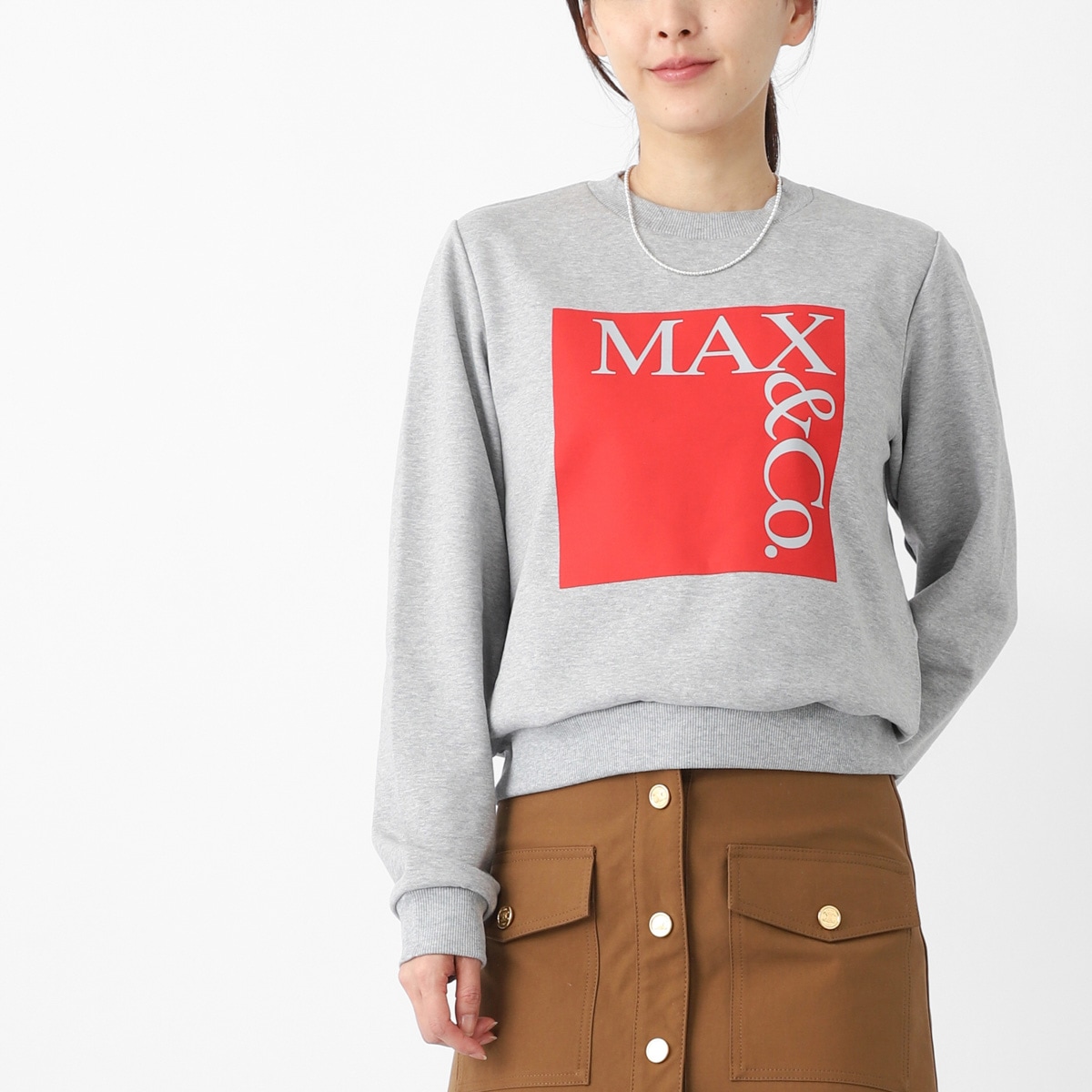 MAX＆Co. マックスアンドコー スウェットシャツ/KIDS キッズ/MAX MARA MAX&CO ロゴプリント レディース