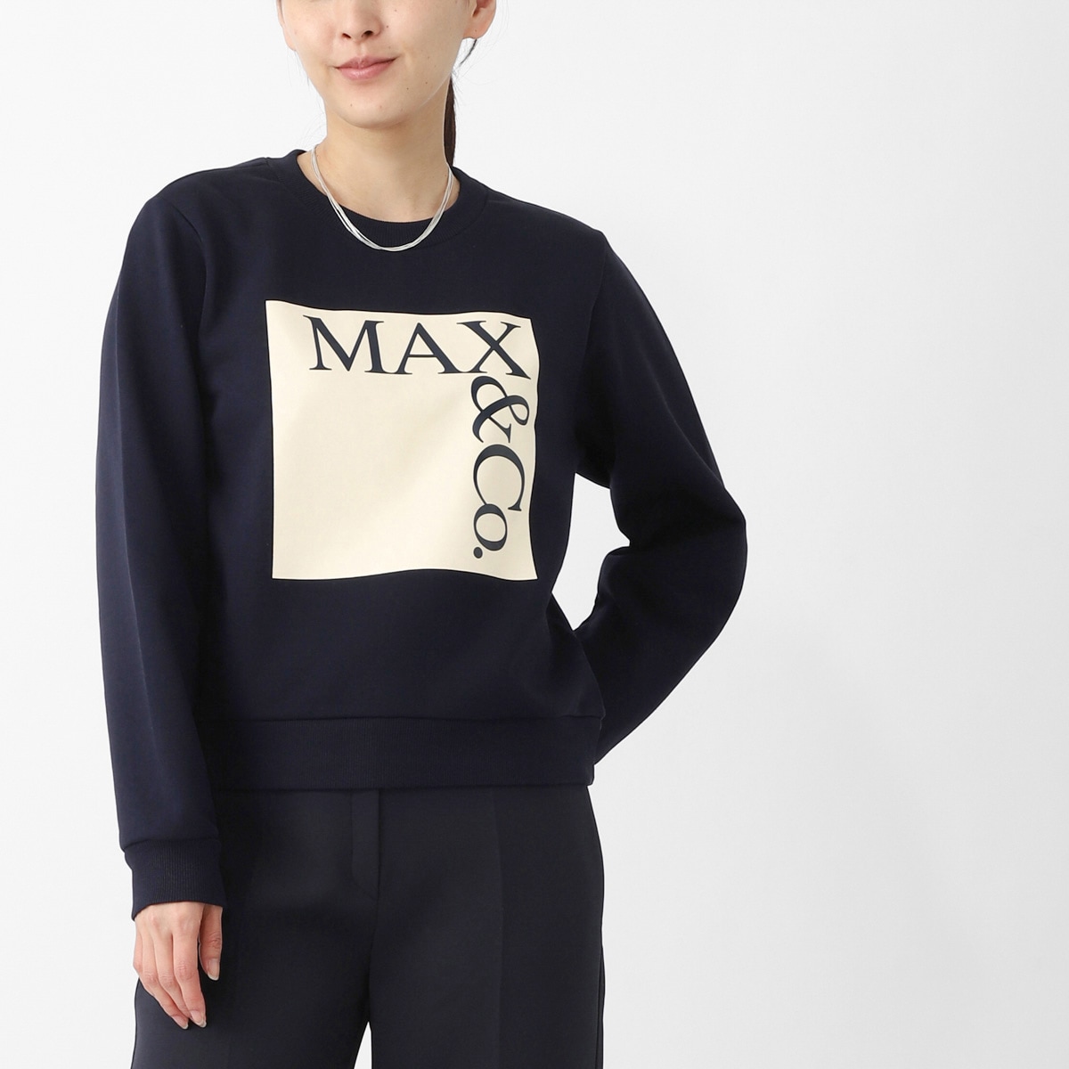 MAX＆Co. マックスアンドコー スウェットシャツ/KIDS キッズ/MAX MARA MAX&CO ロゴプリント レディース