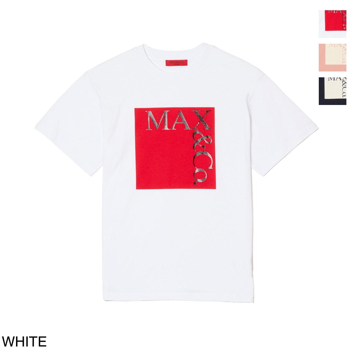 MAX＆Co. マックスアンドコー クルーネックTシャツ/KIDS キッズ/MAX MARA MAX&CO ロゴT レディース