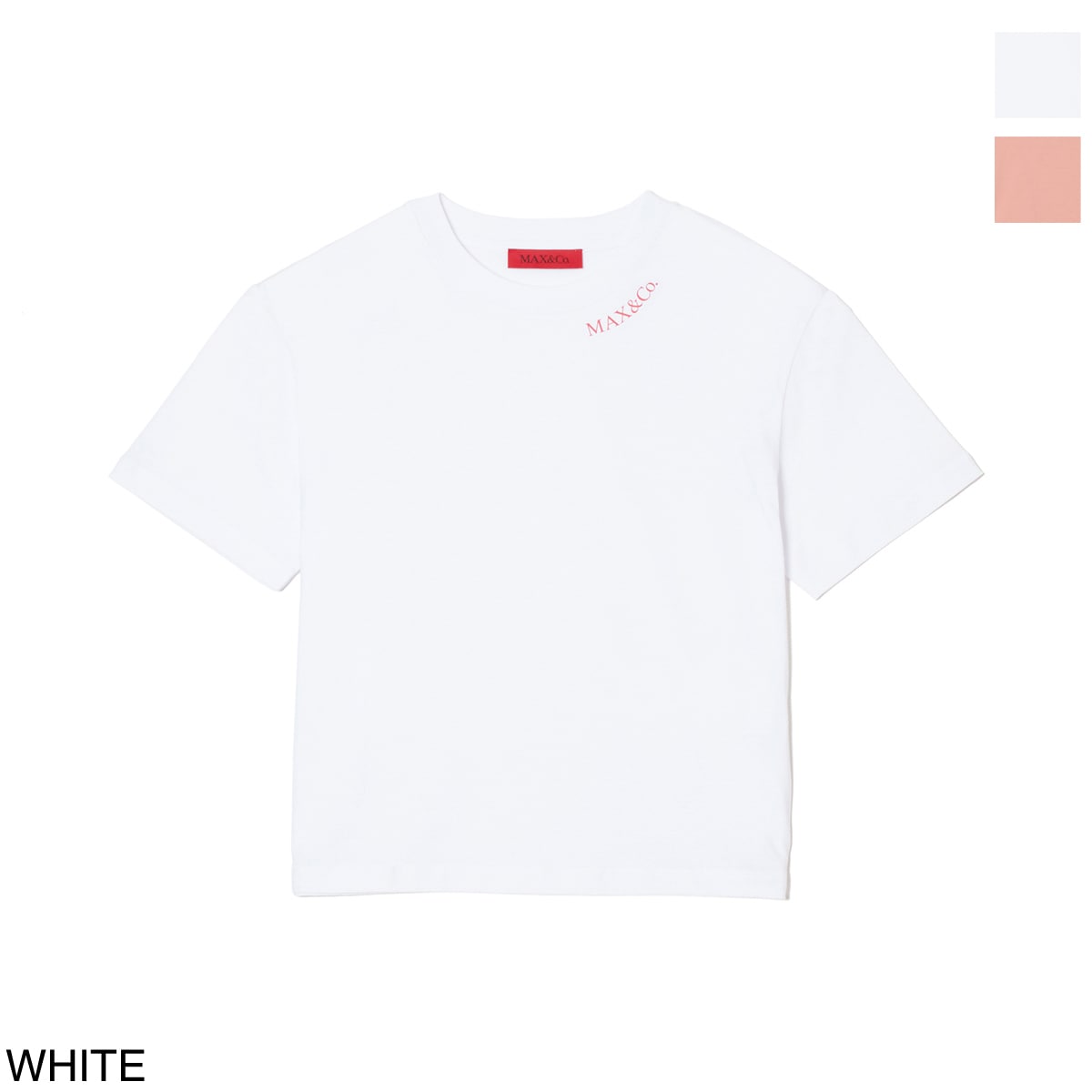 『ネコポス対応(1点まで)』MAX＆Co. マックスアンドコー クルーネックTシャツ/KIDS キッズ/MAX MARA MAX&CO ロゴT レディース