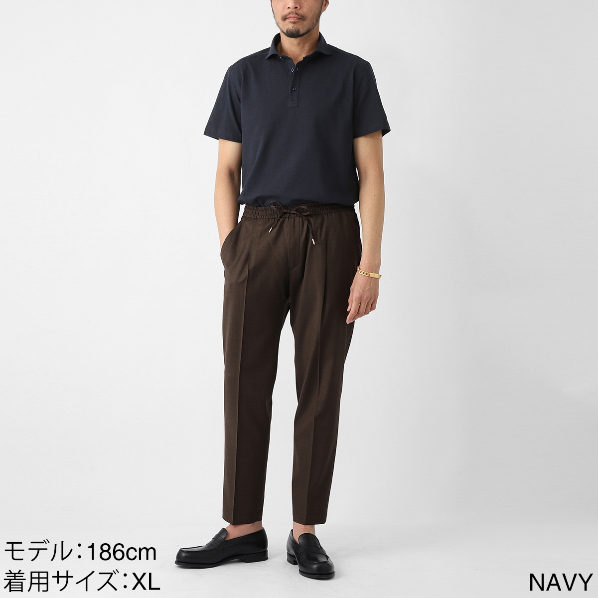 GUY ROVER ギローバー 半袖ポロシャツ/ワイドカラーポロシャツ/JERSEY メンズ