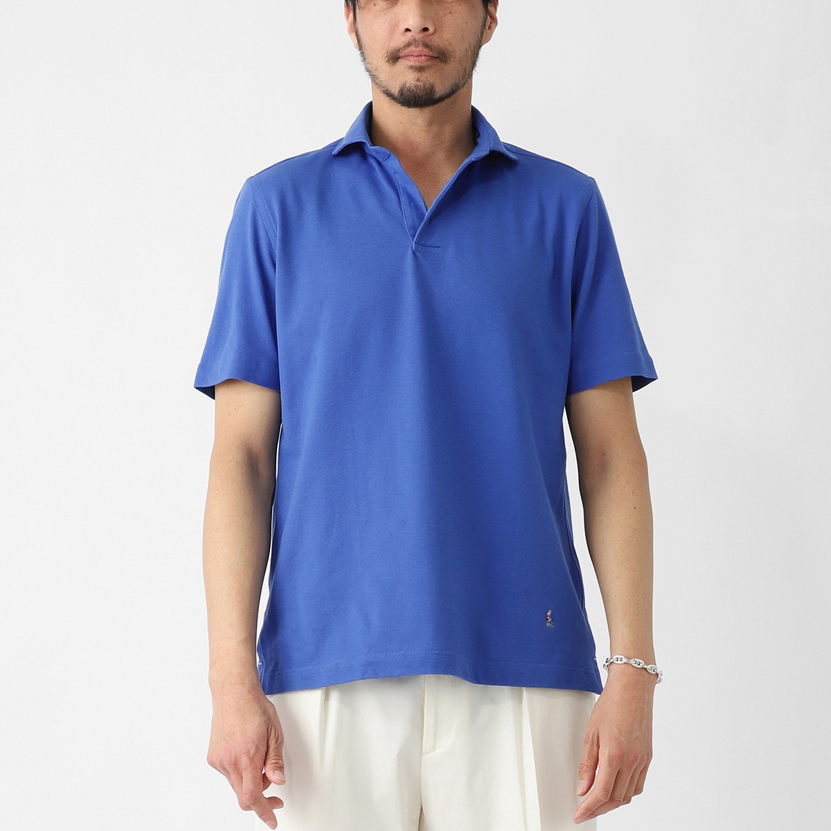 GUY ROVER ギローバー 半袖ポロシャツ/スキッパーポロシャツ/JERSEY メンズ