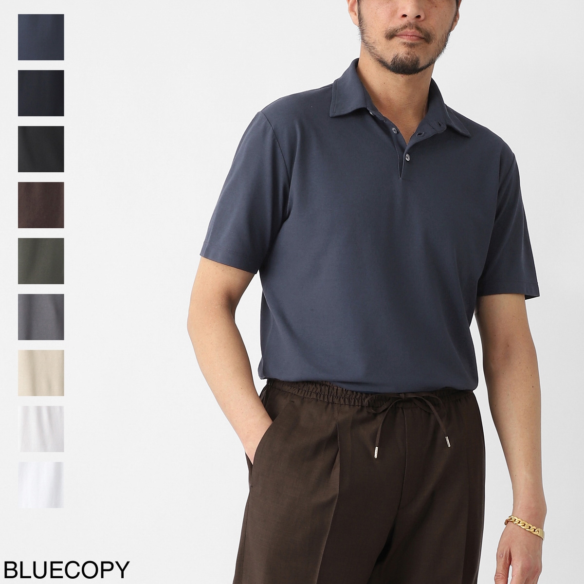 ZANONE ザノーネ ポロシャツ/ICE COTTON アイスコットン POLO MC SLIM FIT 【大きいサイズあり】 メンズ