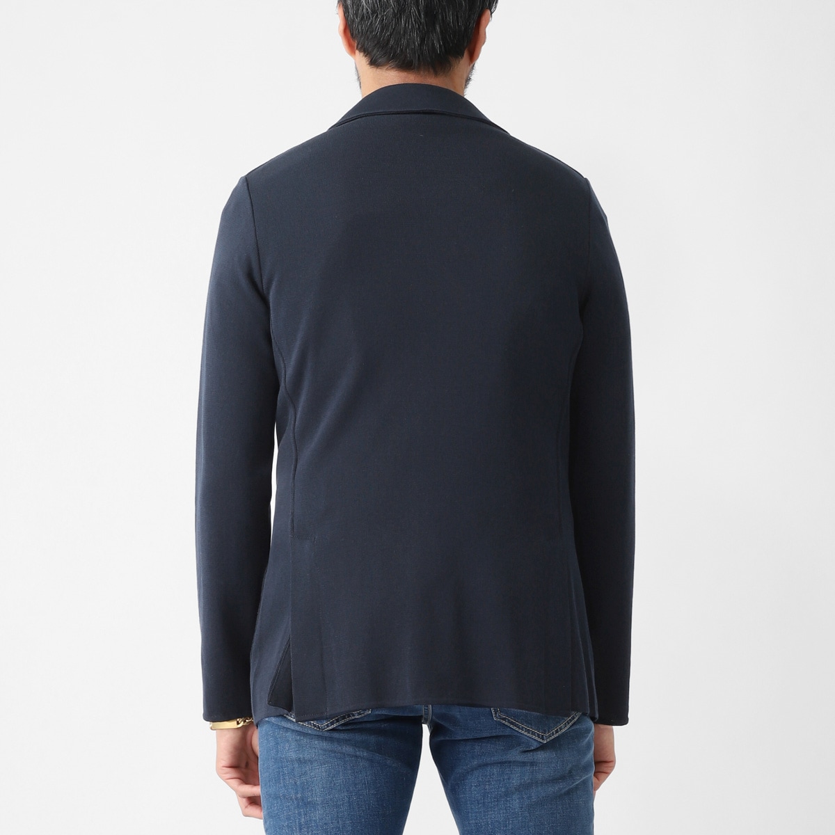 LARDINI ラルディーニ 2つボタン ニットジャケット メンズ | メンズ